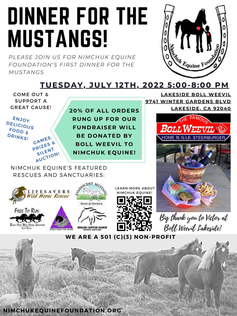 Dinner For The Mustangs! — Nimchuk Equine Foundation