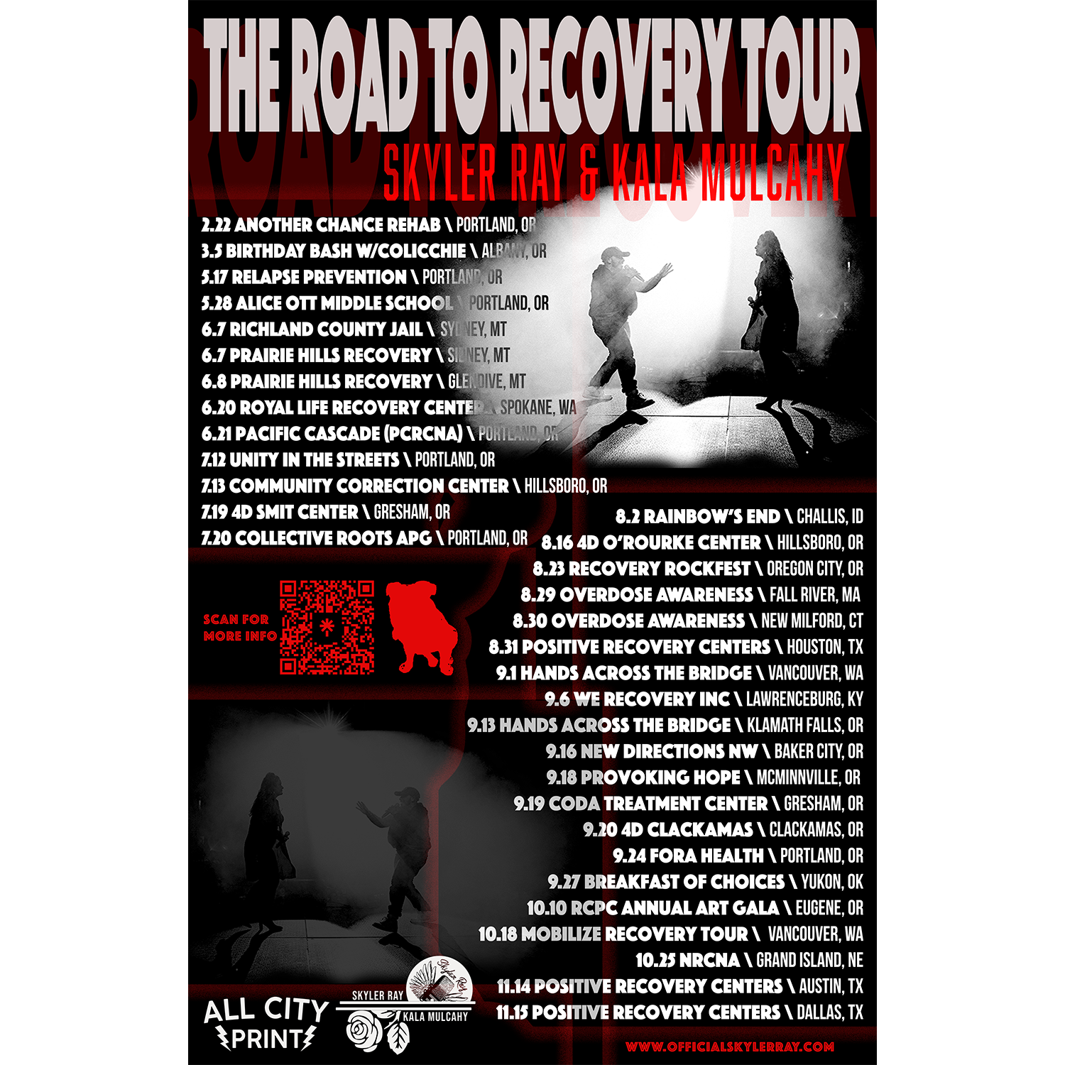 Official Road to Recovery Tour Poster '25