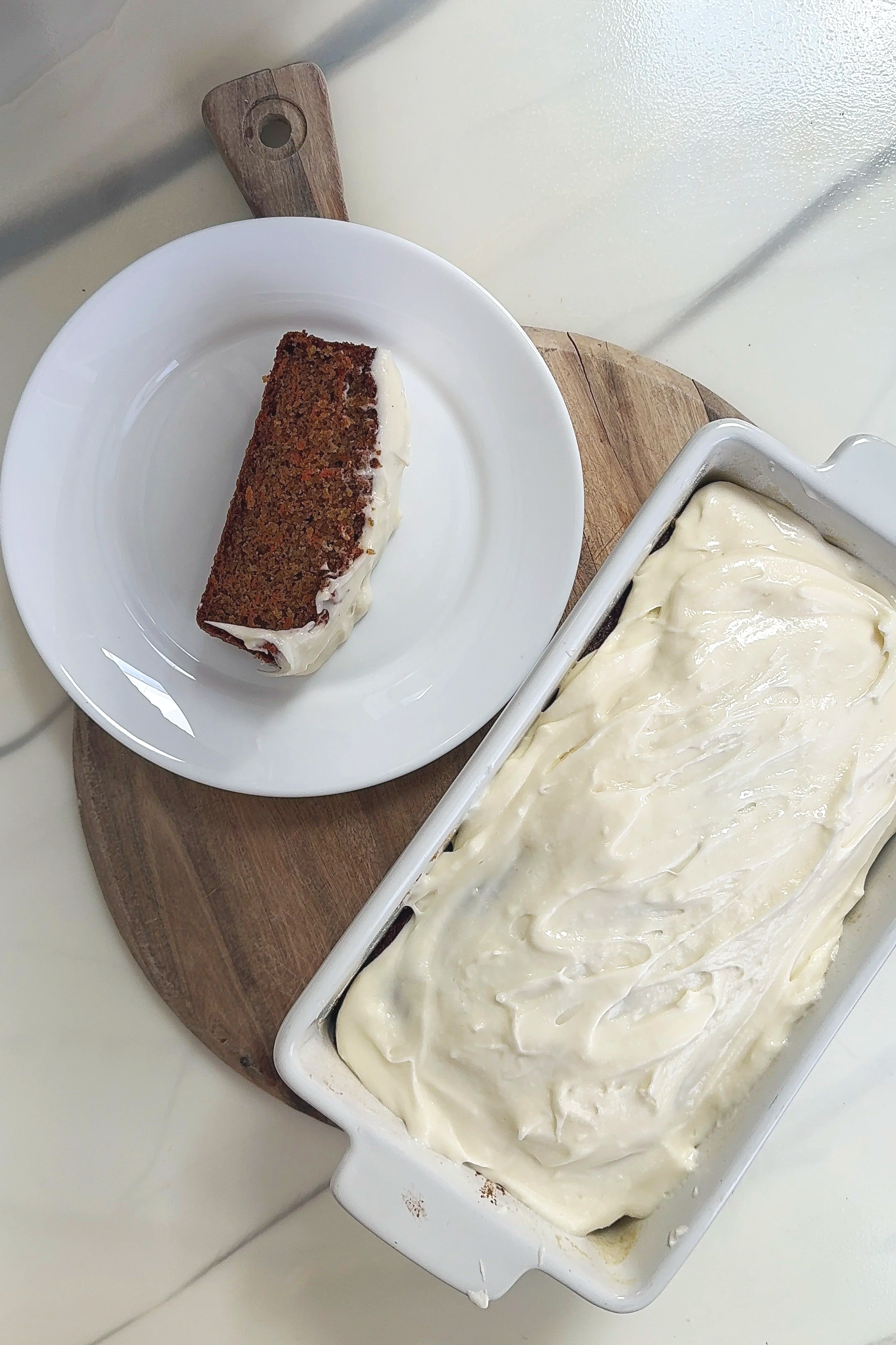 Carrot Cake Loaf with Cream Cheese Icing