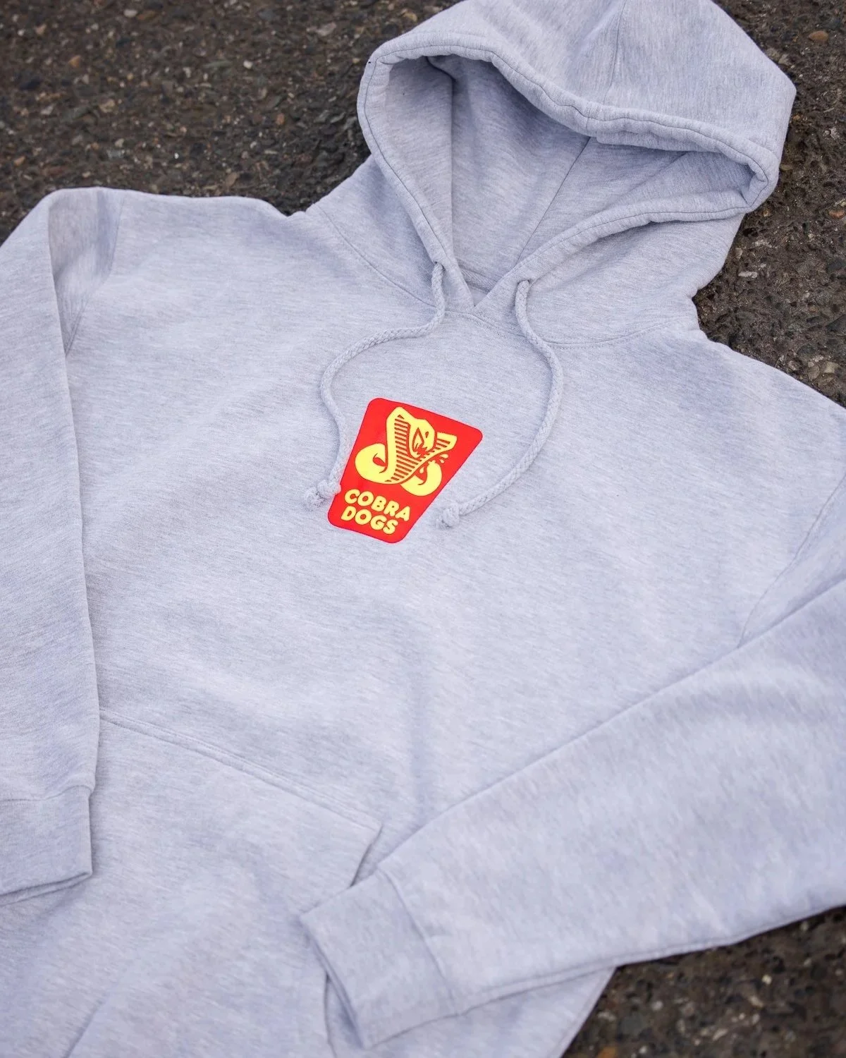 Condiment Label Hoodie - Heather Grey