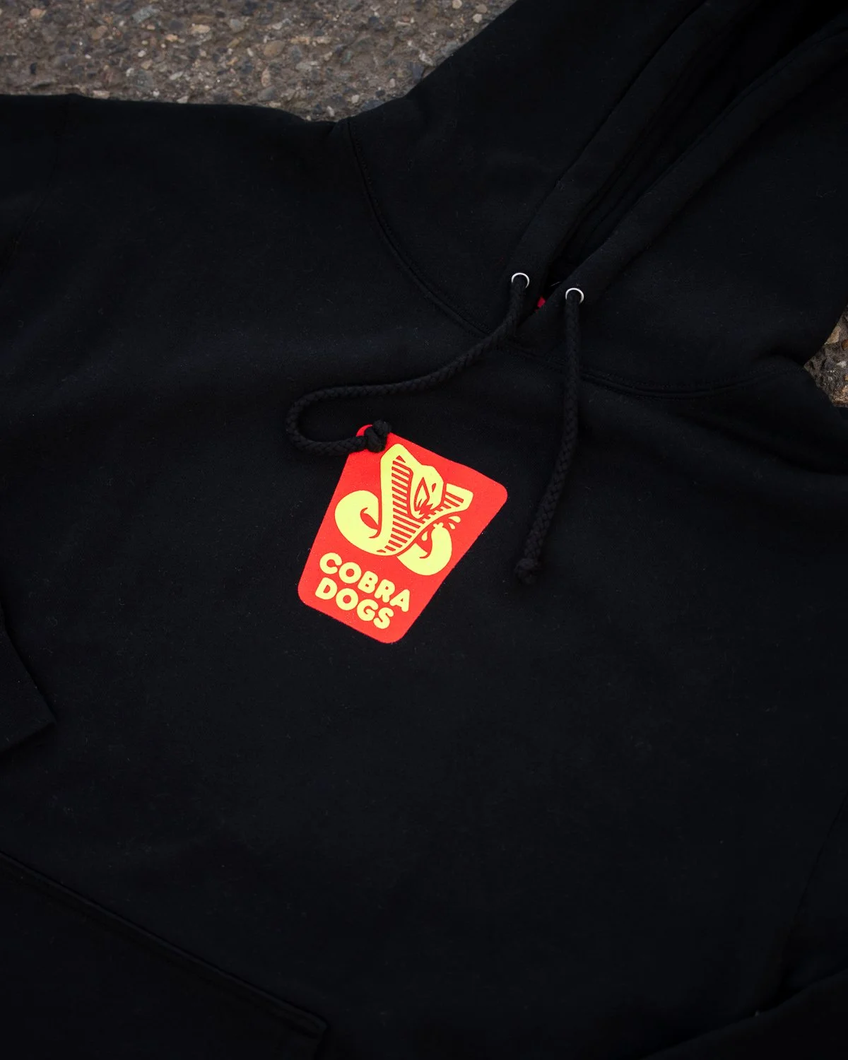 Condiment Label Hoodie - Black