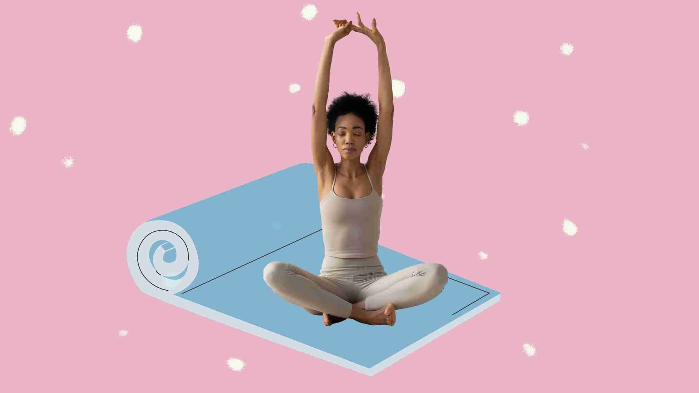 Pilates Reformer Mat Natural Rubber Yoga Meditation Pad Anti-Slip