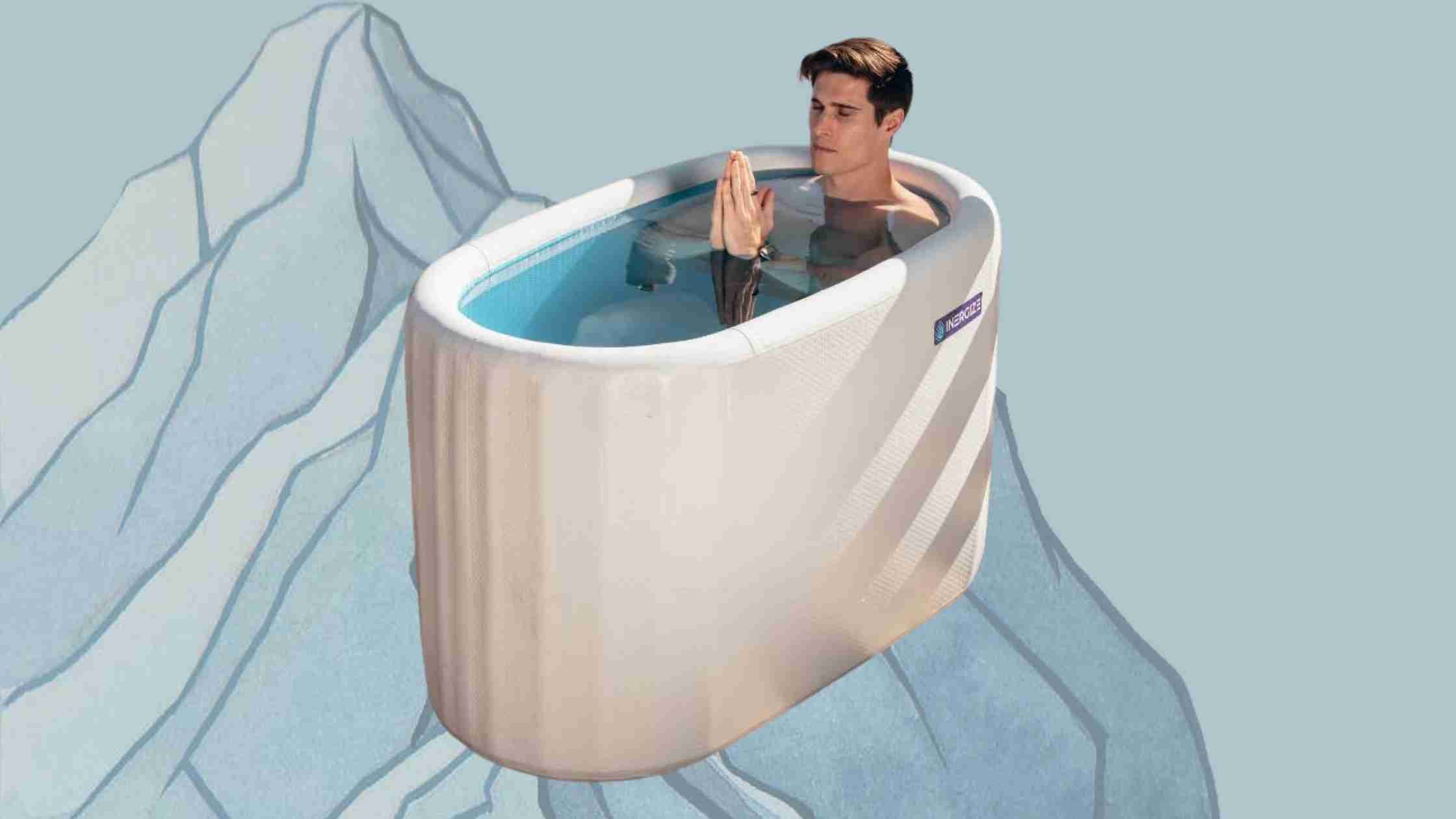 Ice Bath Tub Cold Plunge Athletes Large Size Portable Outdoors Lid  Thermometer