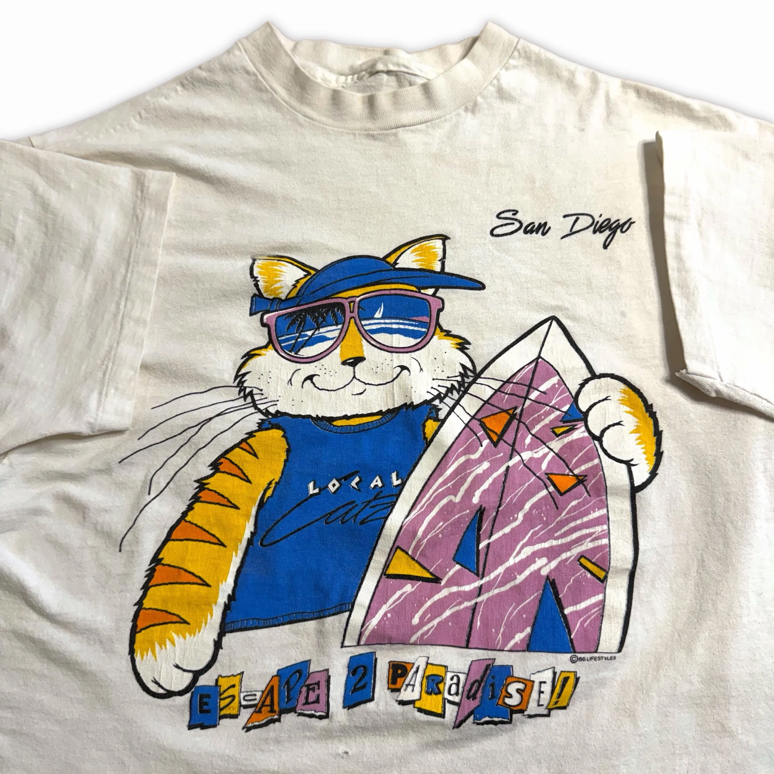 san diego cat 80s tee • medium