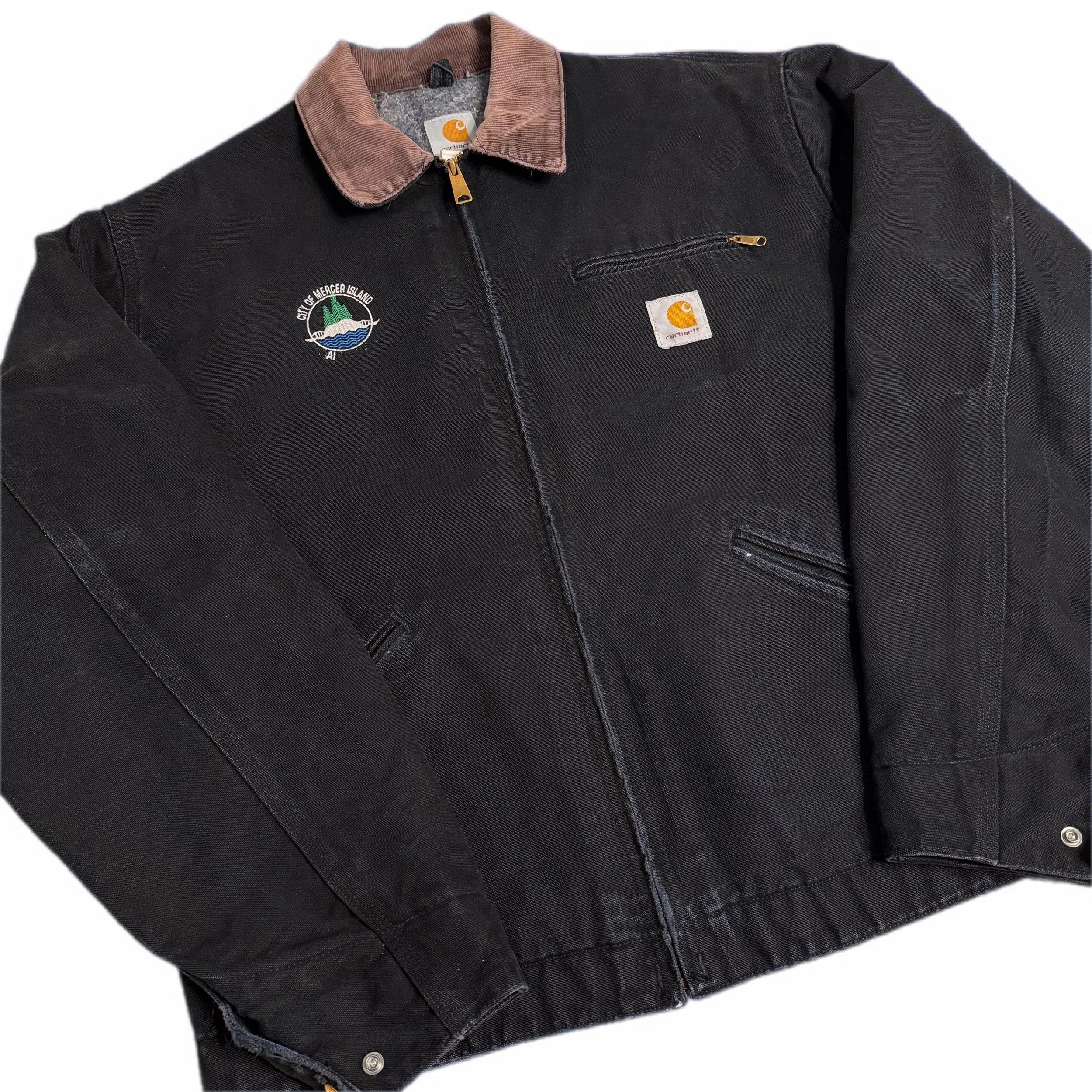 carhartt j01 blk black detroit jacket • xl
