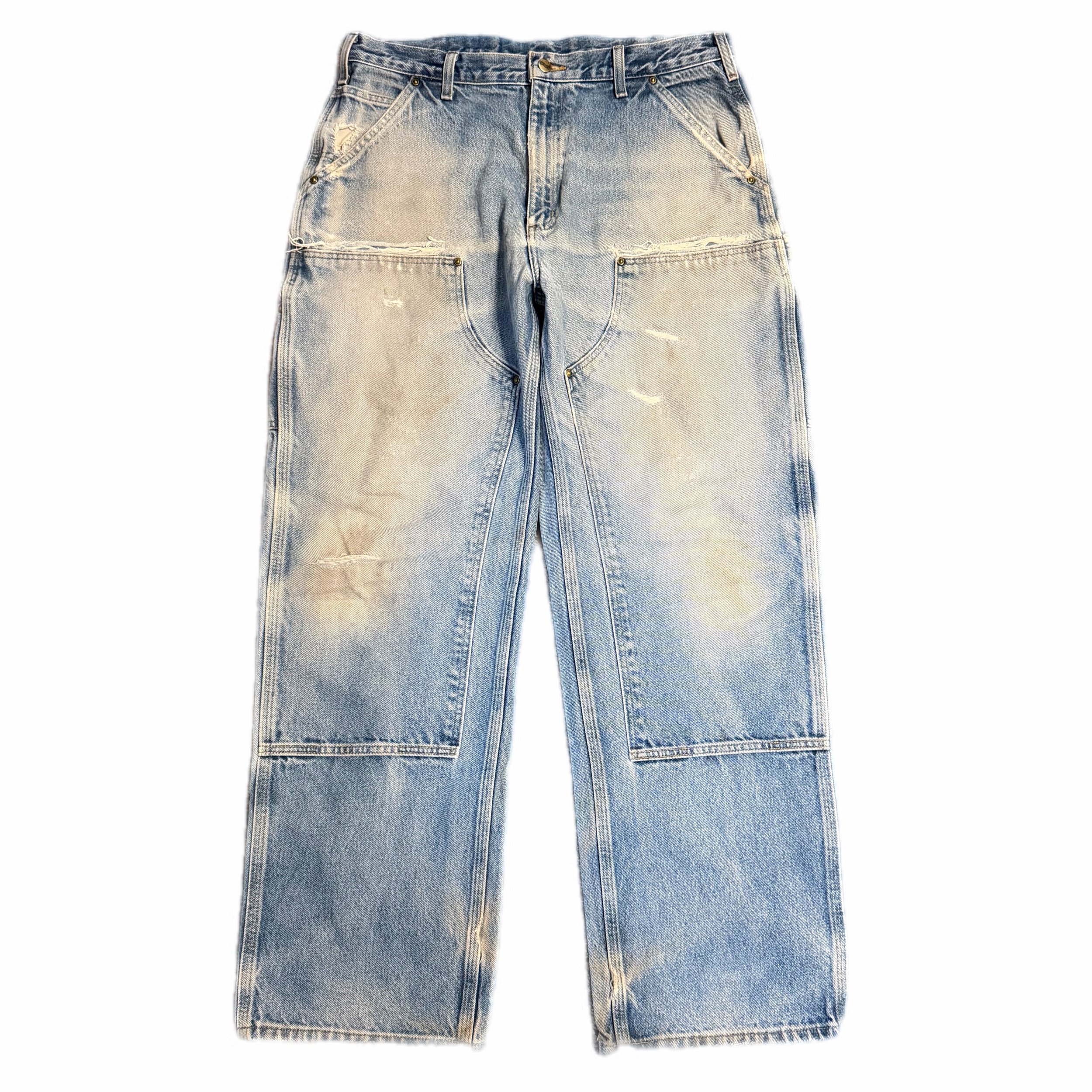 carhartt light denim double knees • 36 x 32