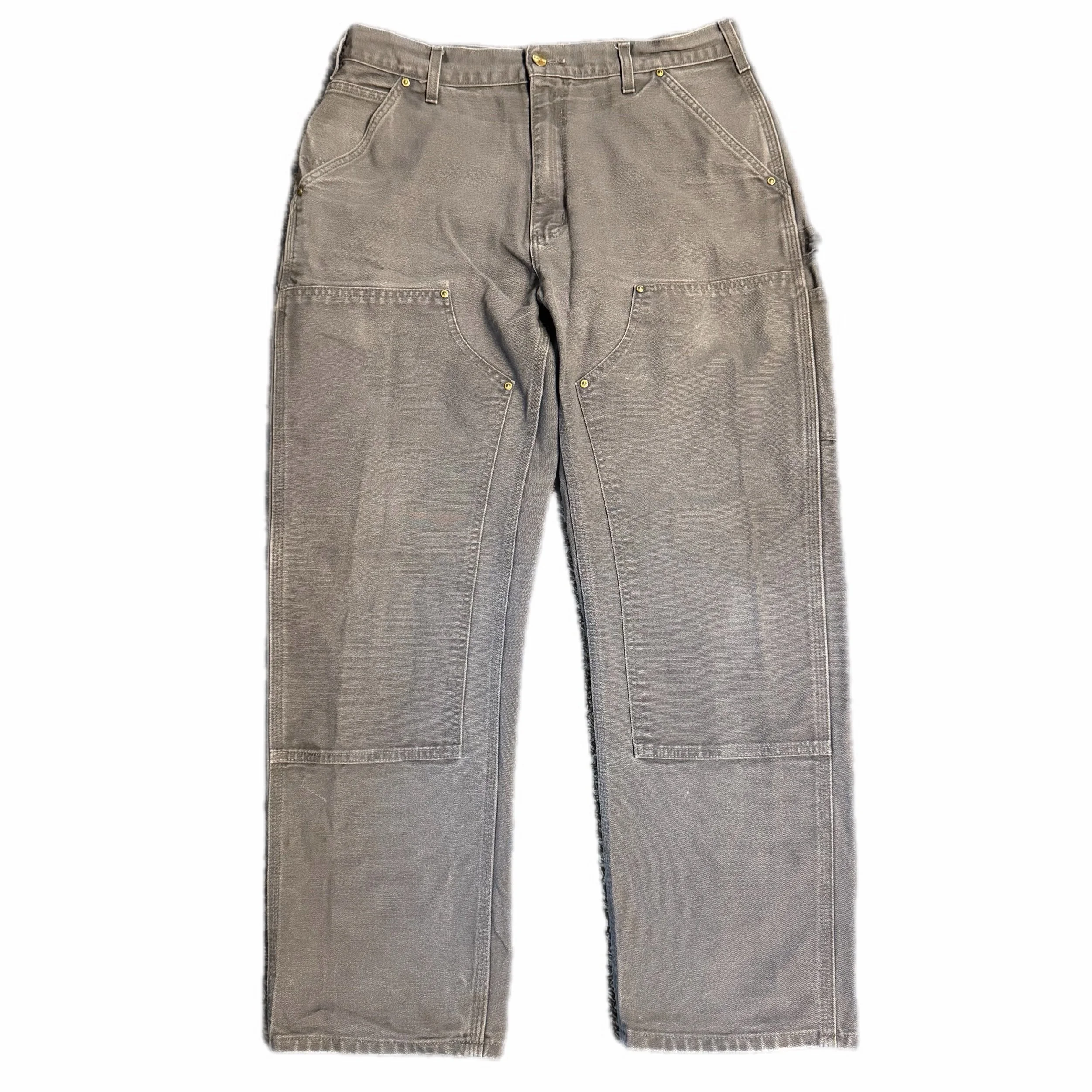 carhartt gray double knees • 34 x 30