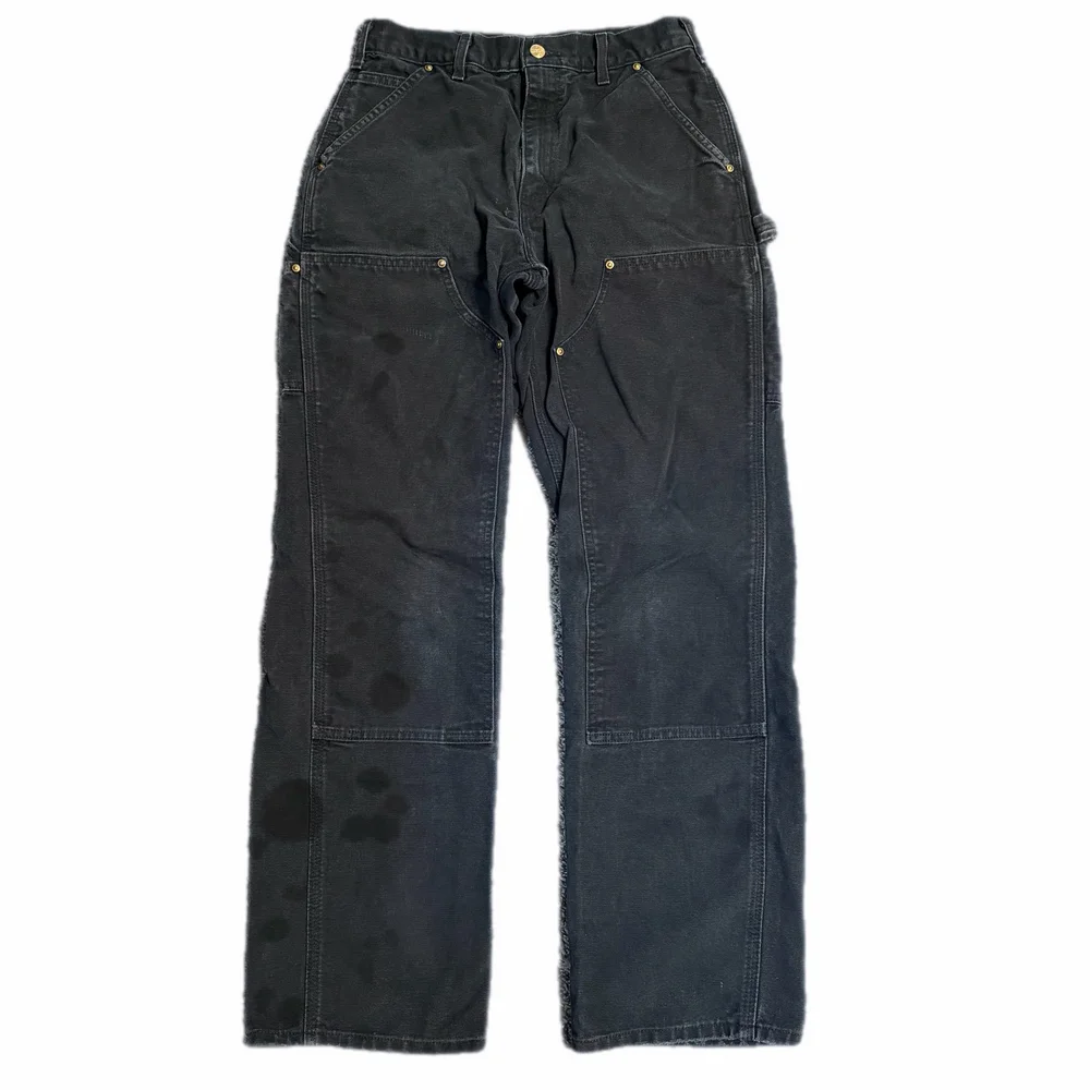 carhartt black double knees • 30 x 32 — loveless vintage