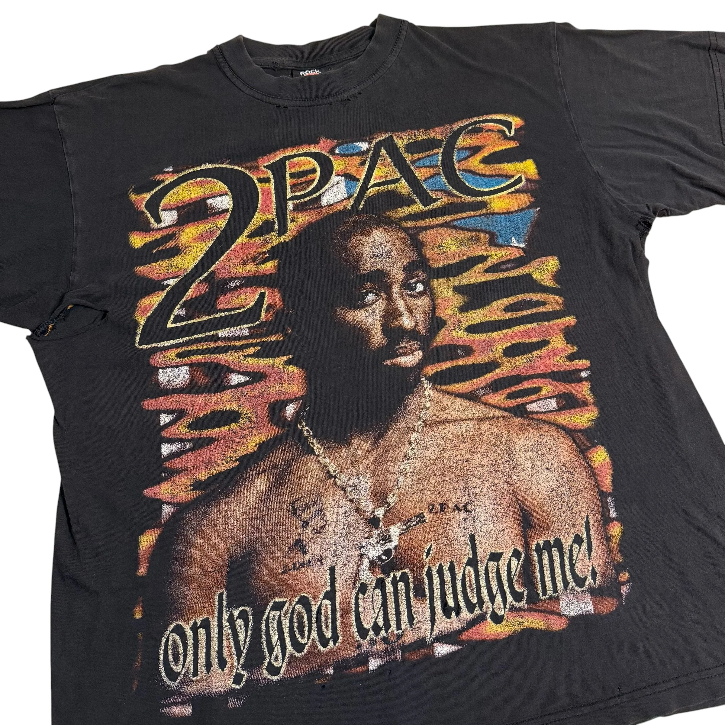 2Pac Thrashed Rap Tee • Large