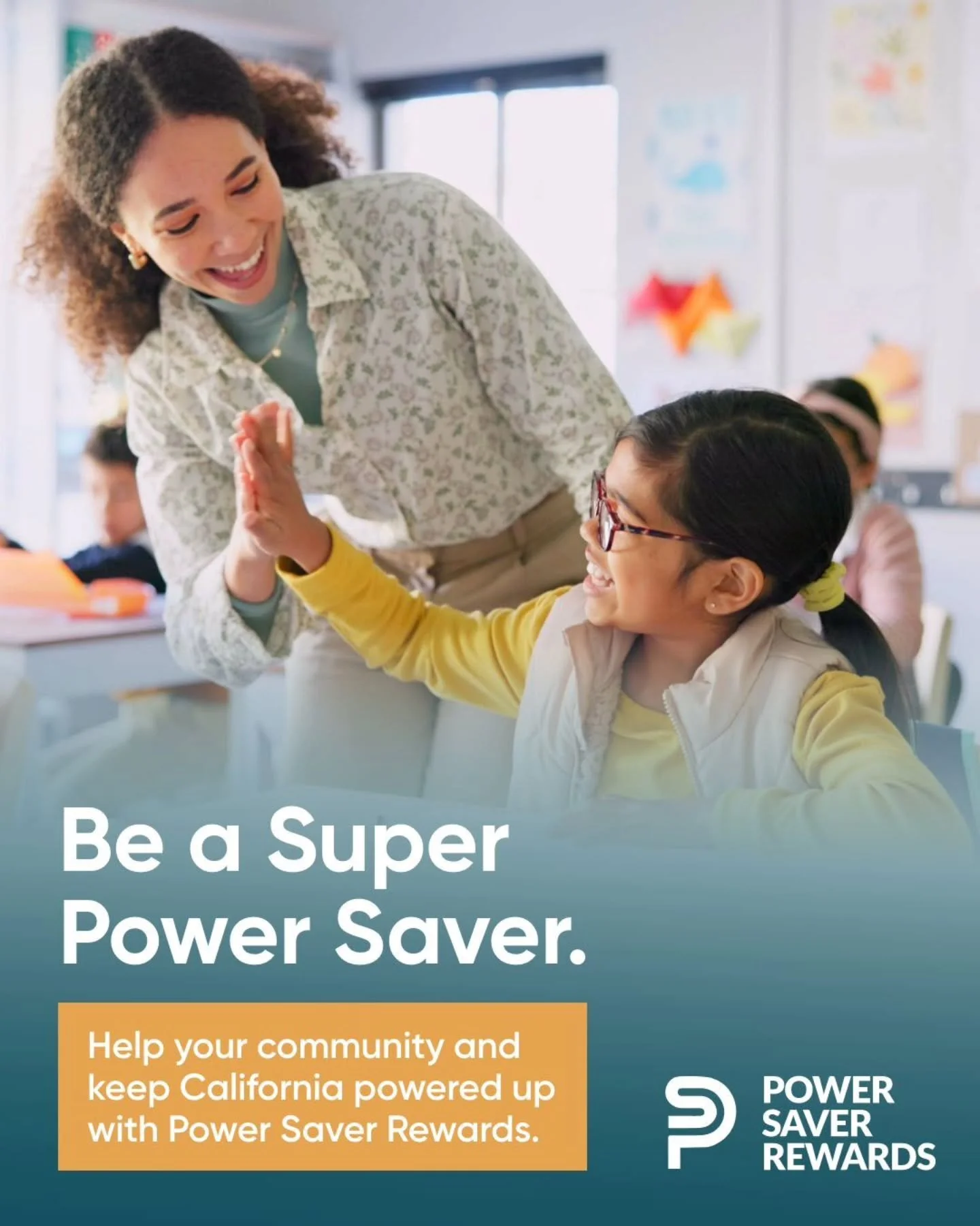 Power Saver Rewards turns each of us into a Super Power Saver by giving us the tools we need to help keep California powered up! 
Register for PowerSaverRewards.org and reduce your energy use during a Flex Alert to receive a credit on your energy bi