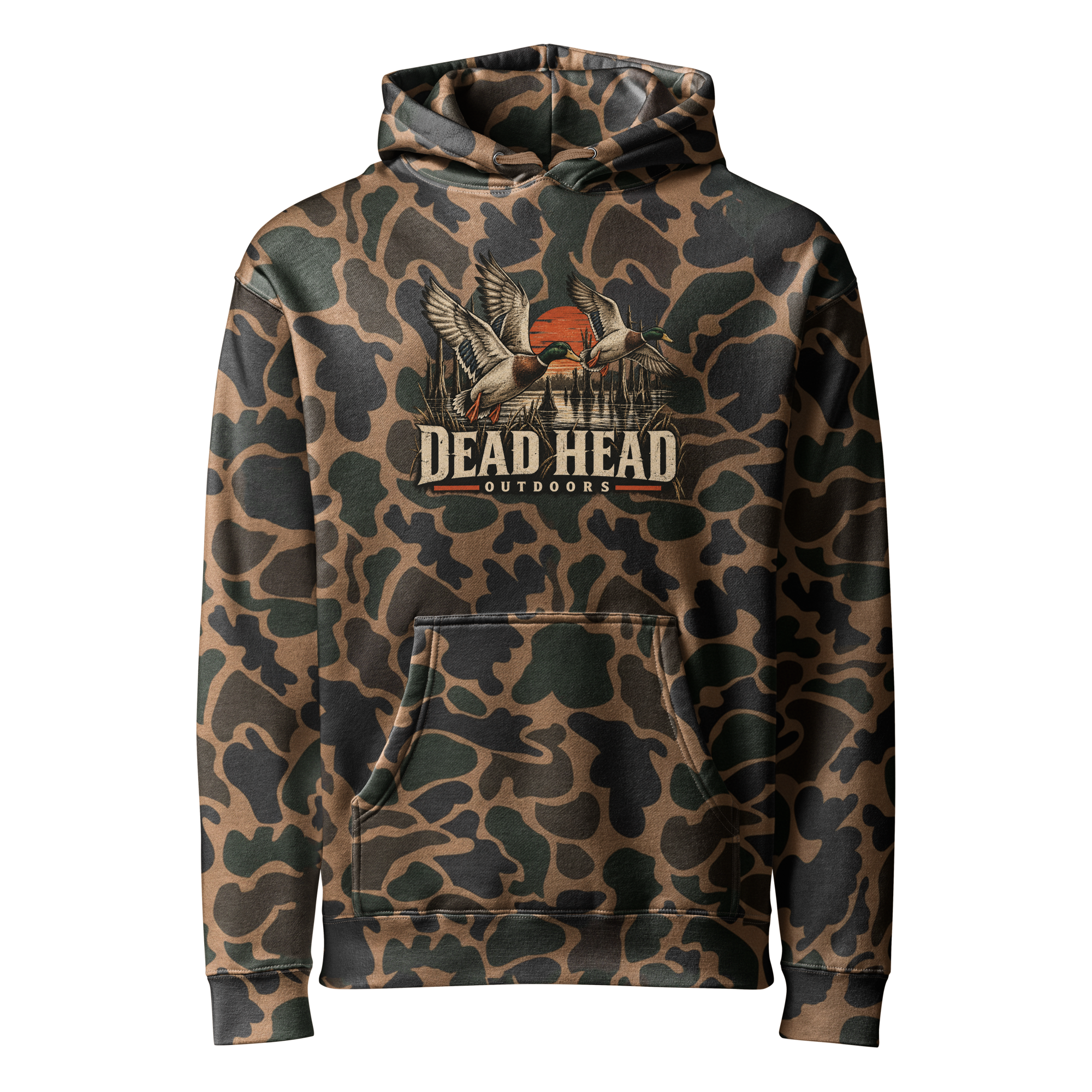 Vintage Camo Duck Hoodie