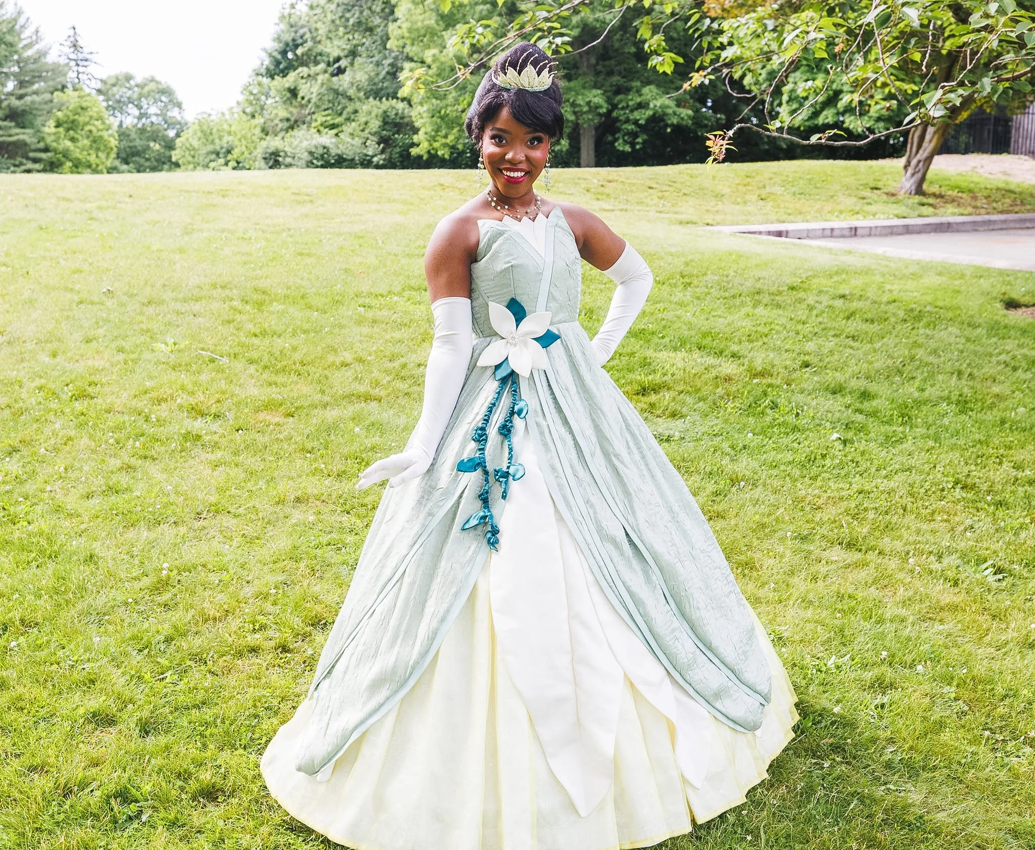 Tiana Princess and the Frog Kissing Frog
