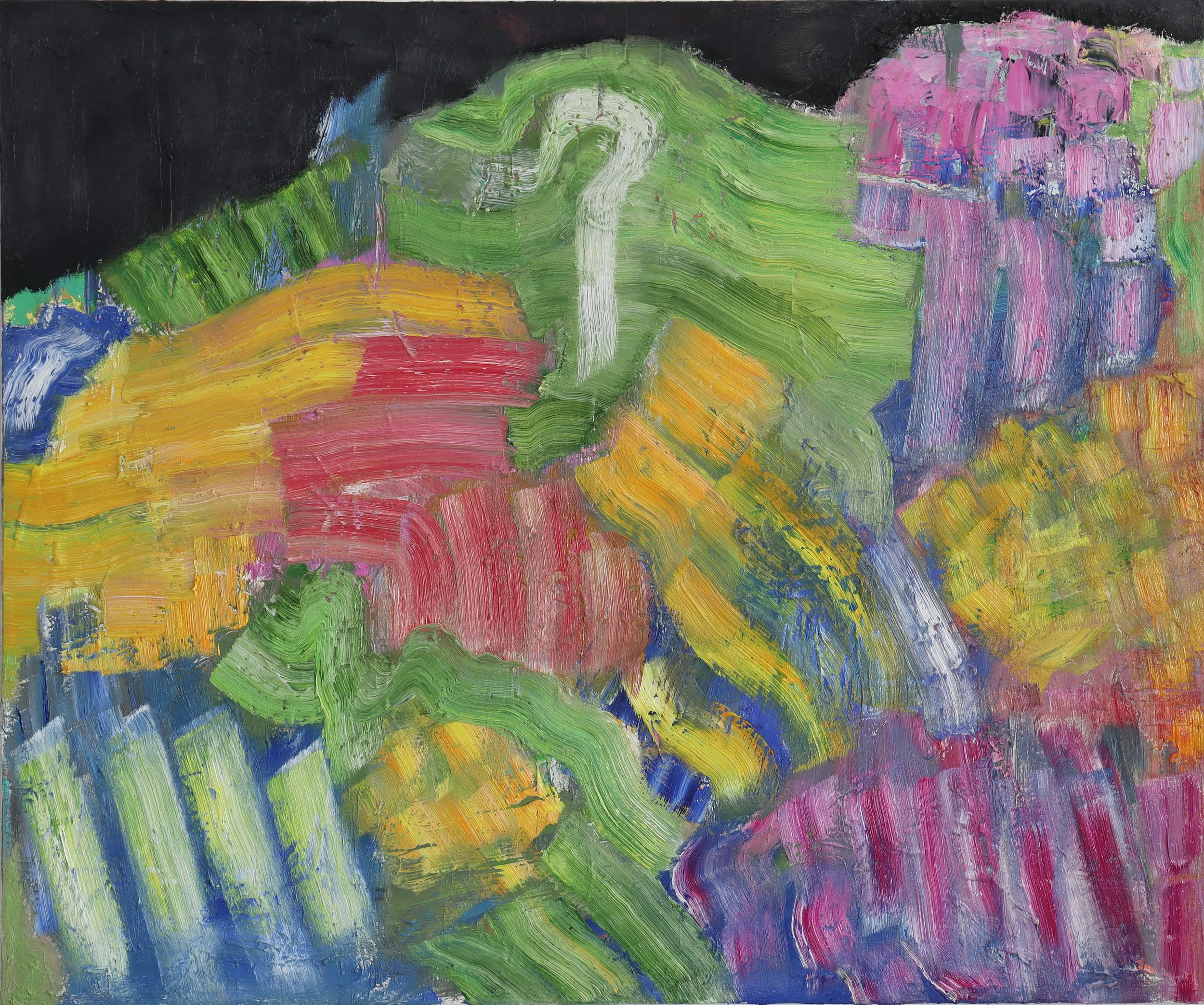  Heap 20  (april26q) 100 x 120 cm; Öl auf Leinwand