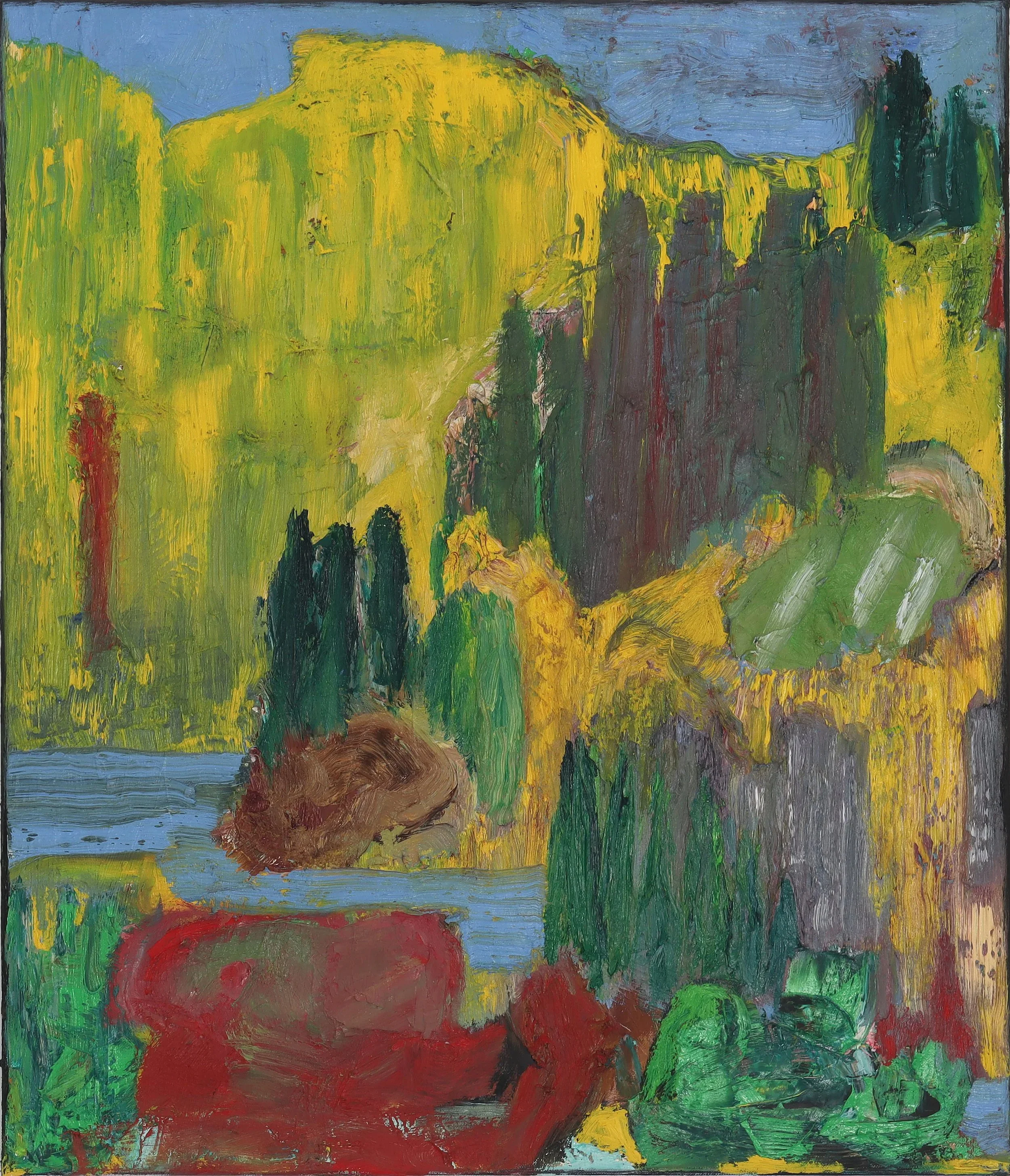  Landscape with Yellow Hills  (oktober25h) 70 x 60 cm; Öl auf Leinwand