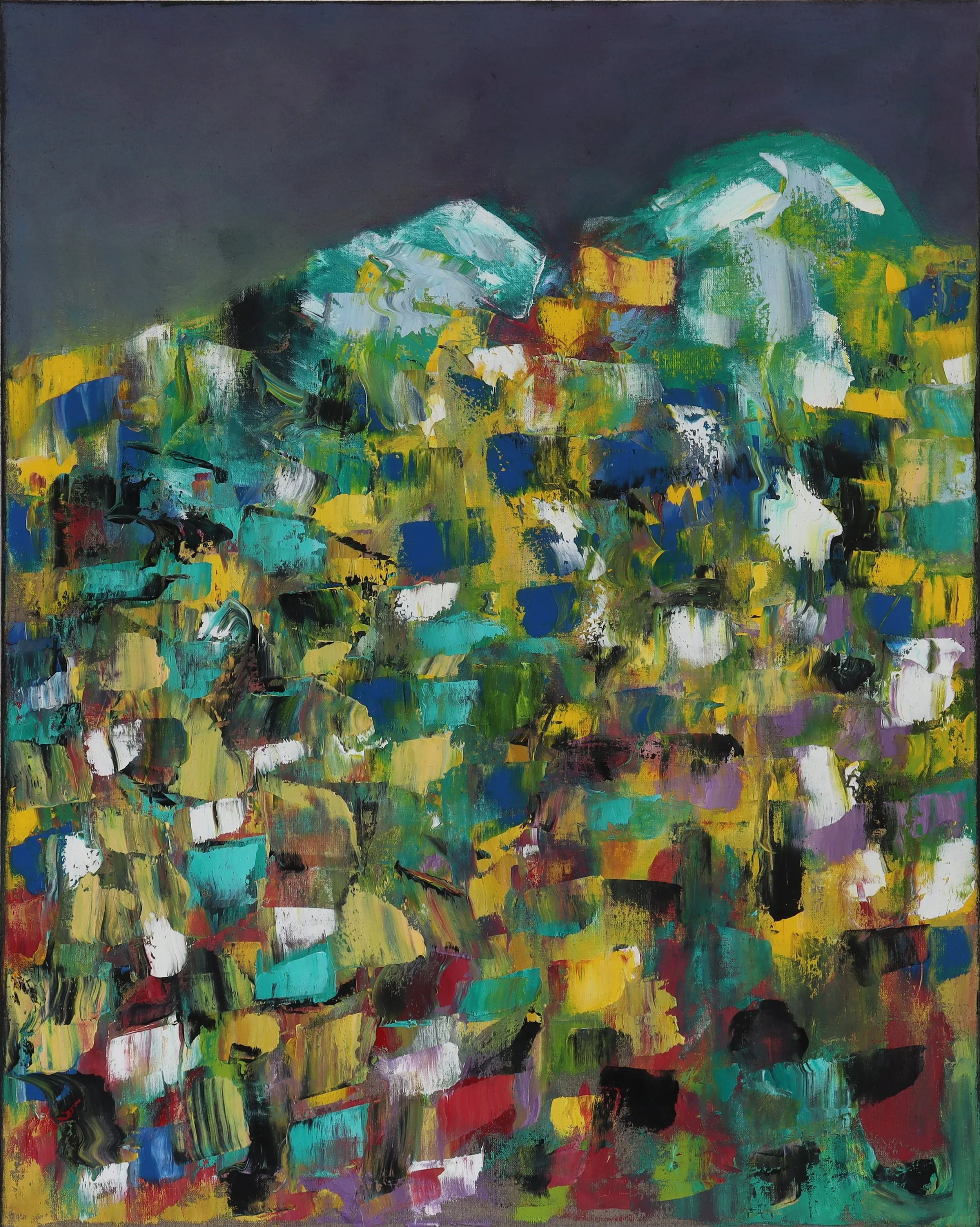  Heap 10  (maerz26g) 100 x 80 cm; Öl auf Leinwand