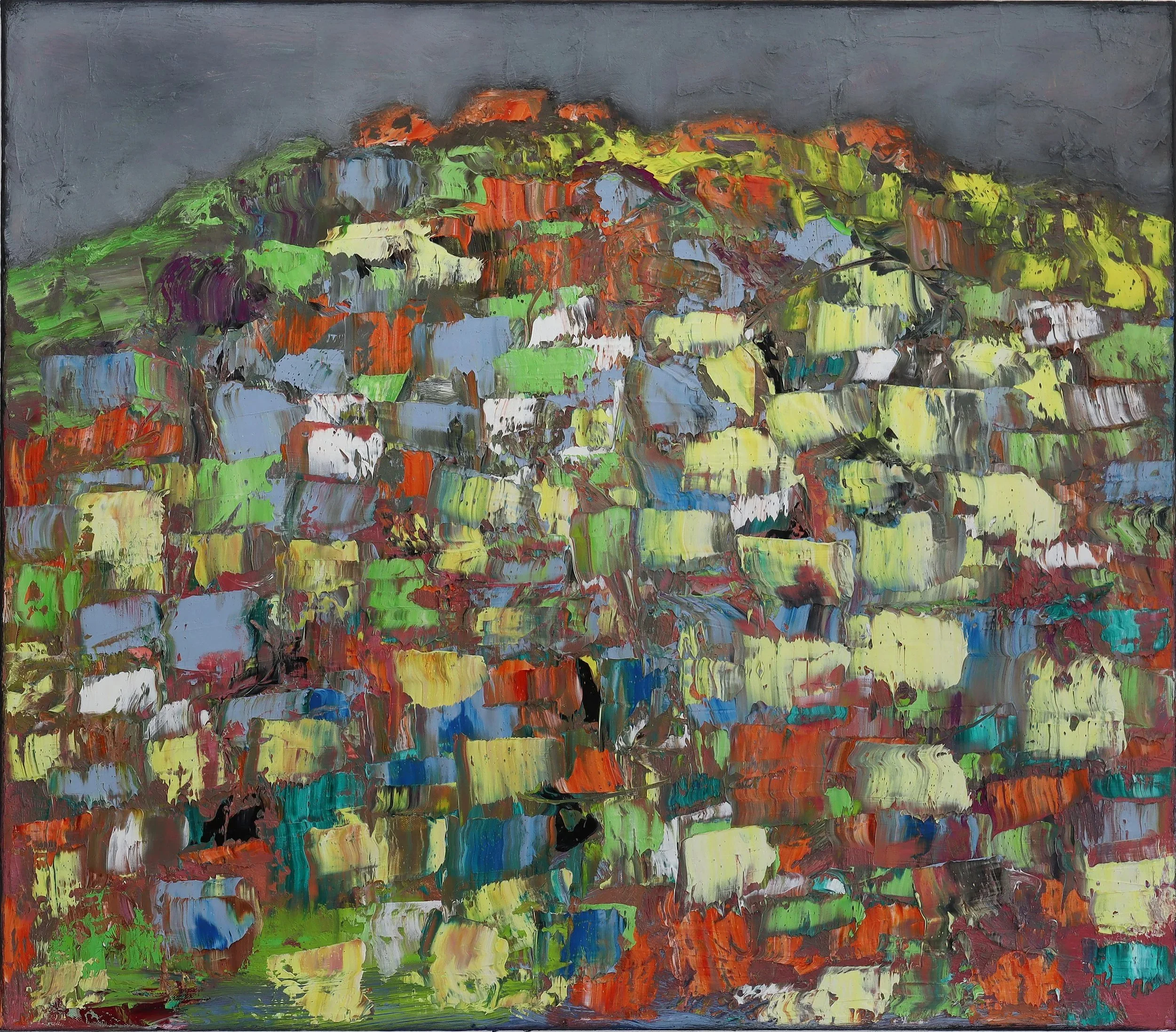  Heap 13  (april26c) 70 x 80 cm; Öl auf Leinwand