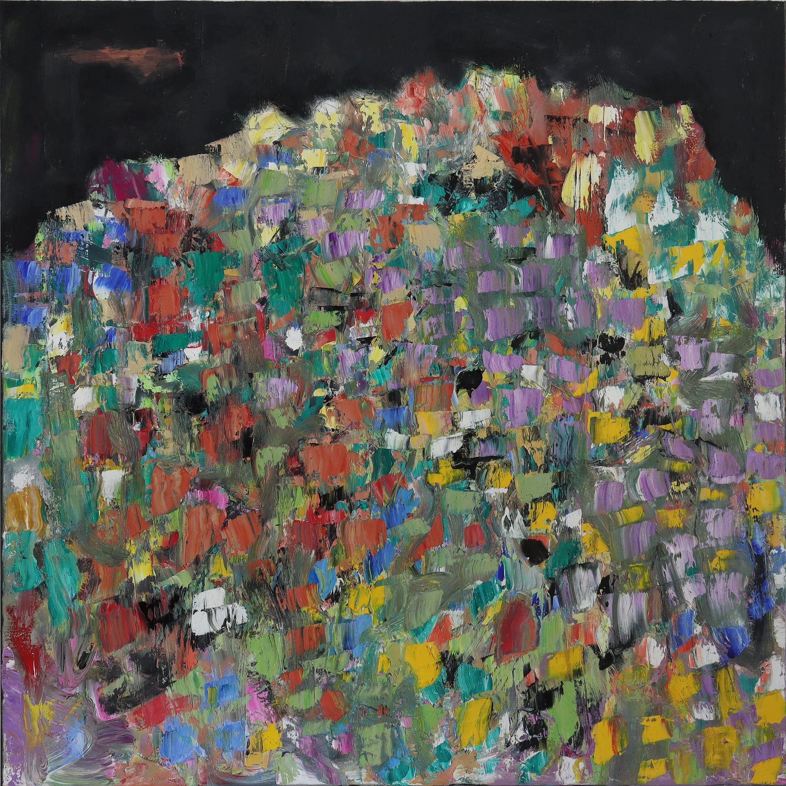  Heap 8  (maerz26e) 120 x 120 cm; Öl auf Leinwand