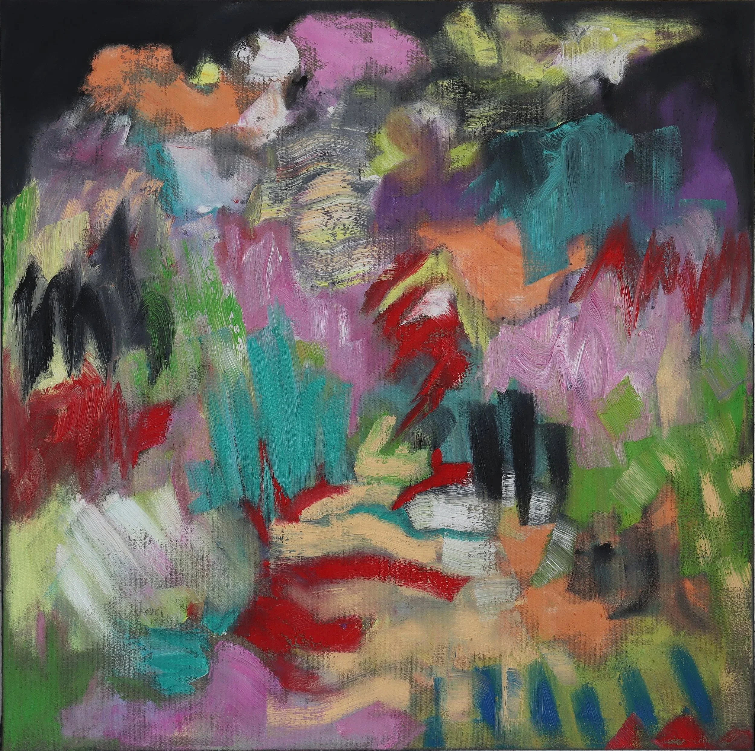  Heap 3  (januar26e) 80 x 80 cm; Öl auf Leinwand