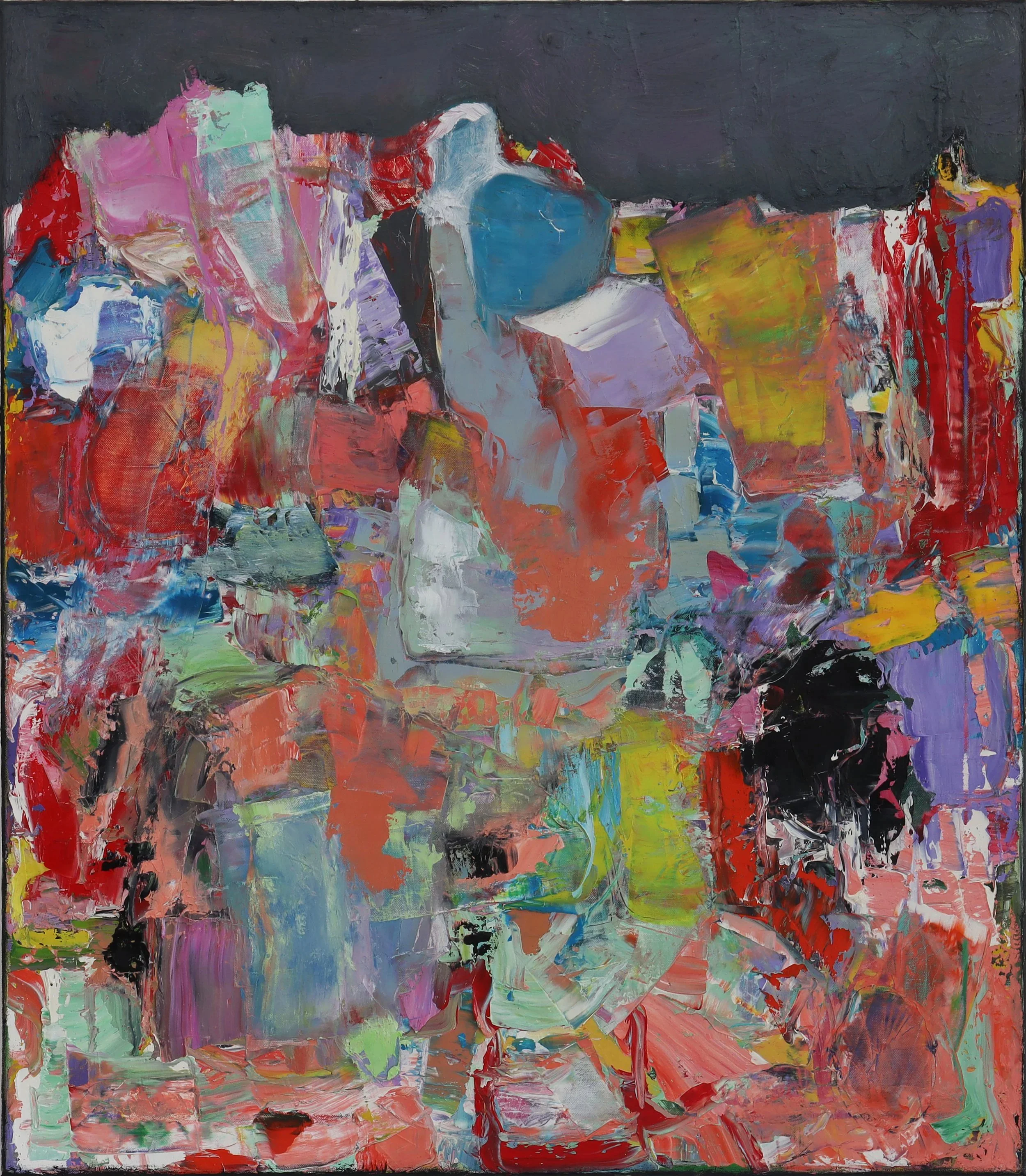  Heap 14  (april26e) 80 x 70 cm; Öl auf Leinwand