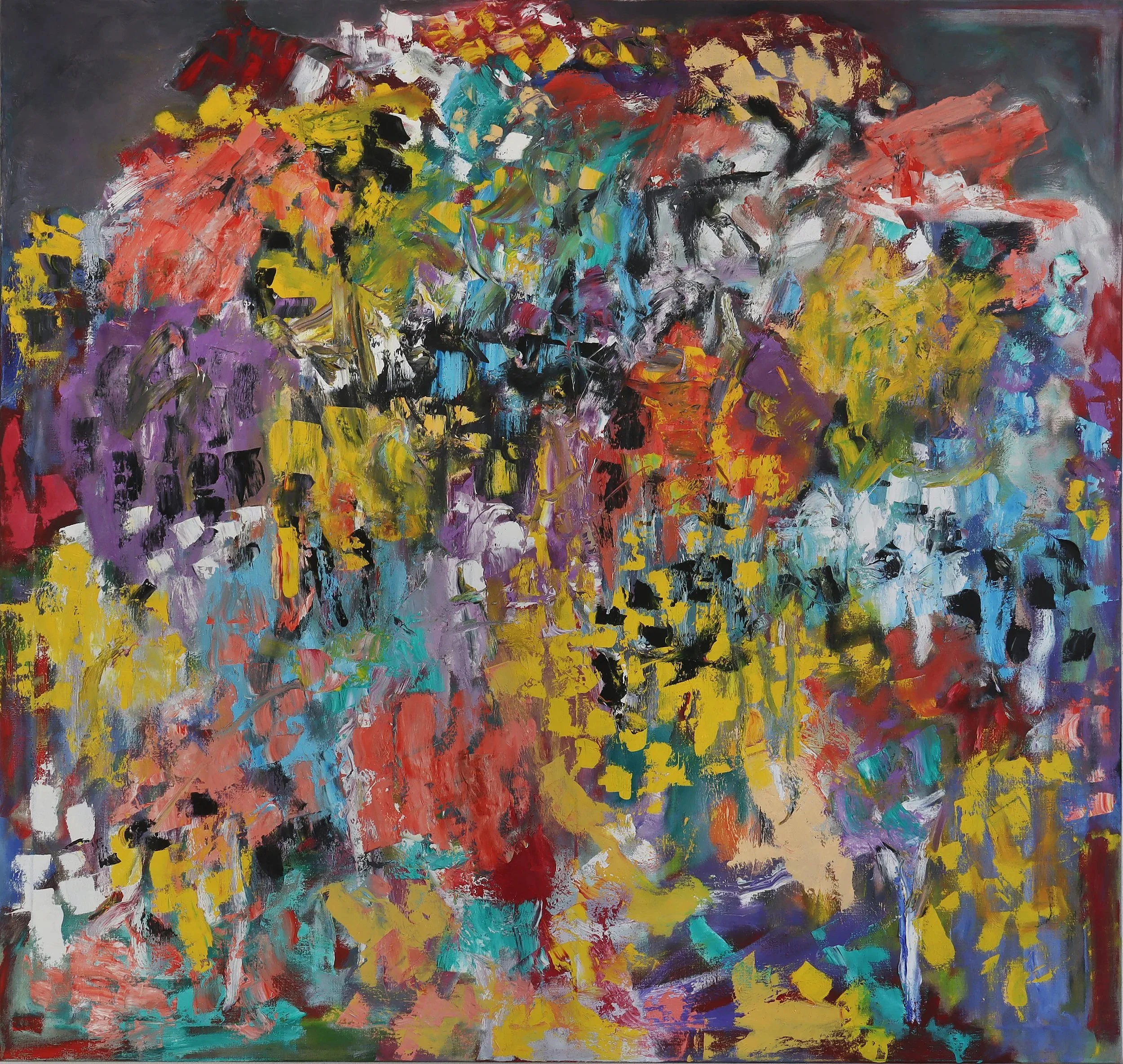  Heap 1  (dezember25e) 180 x 190 cm; Öl auf Leinwand