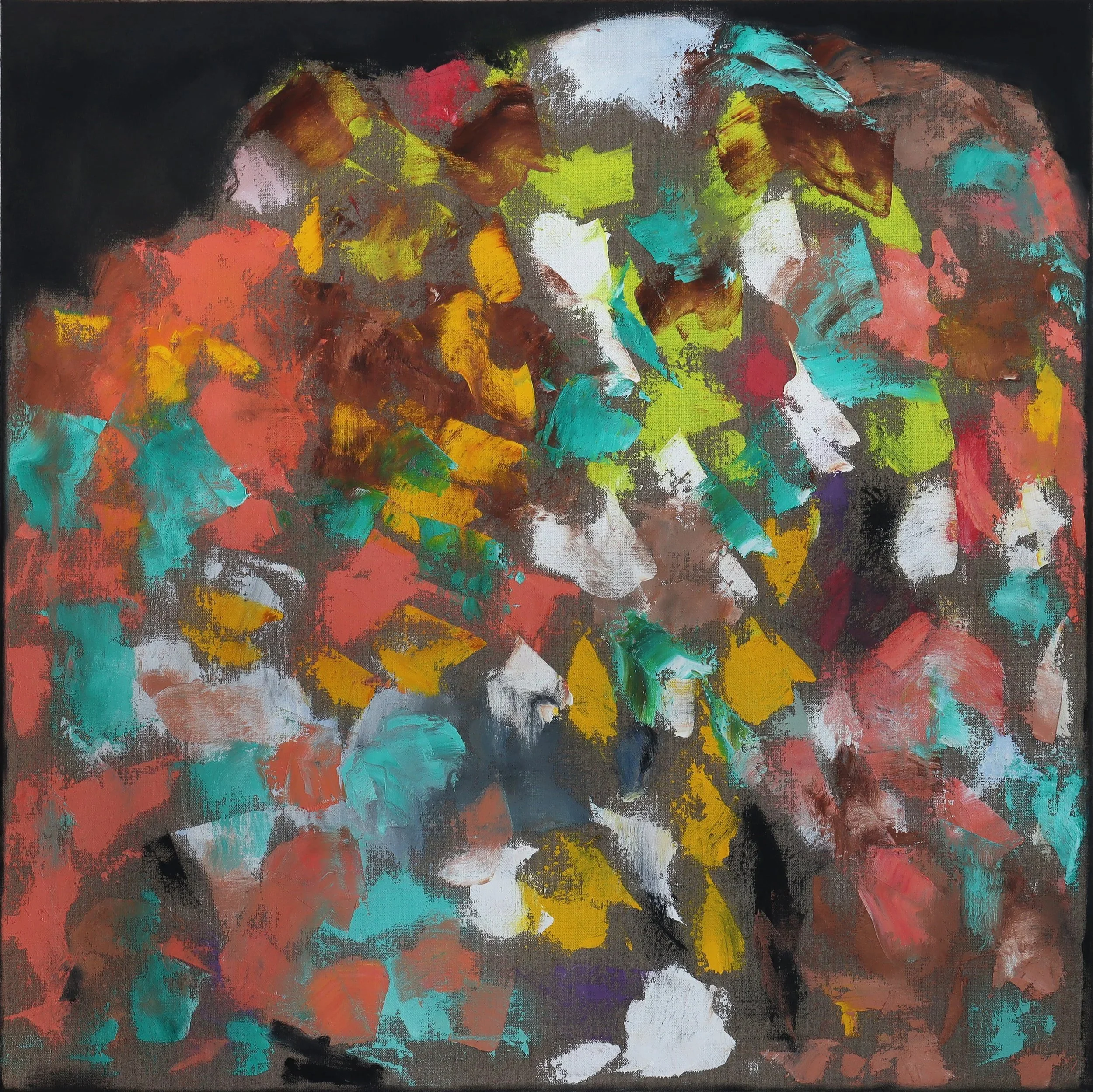  Heap 4  (januar26h) 80 x 80 cm; Öl auf Leinwand