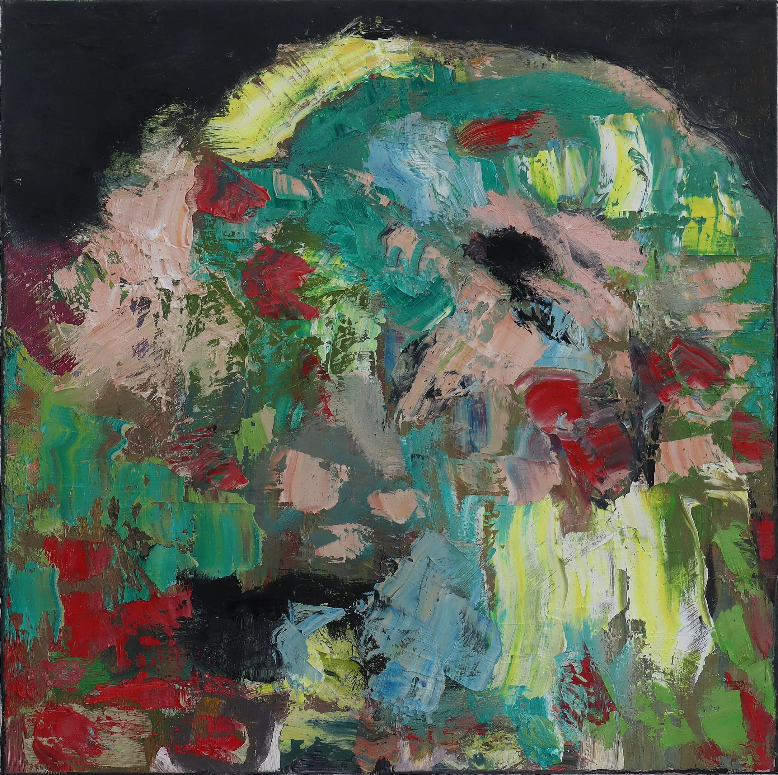  Heap 11  (maerz26i) 60 x 60 cm; Öl auf Leinwand