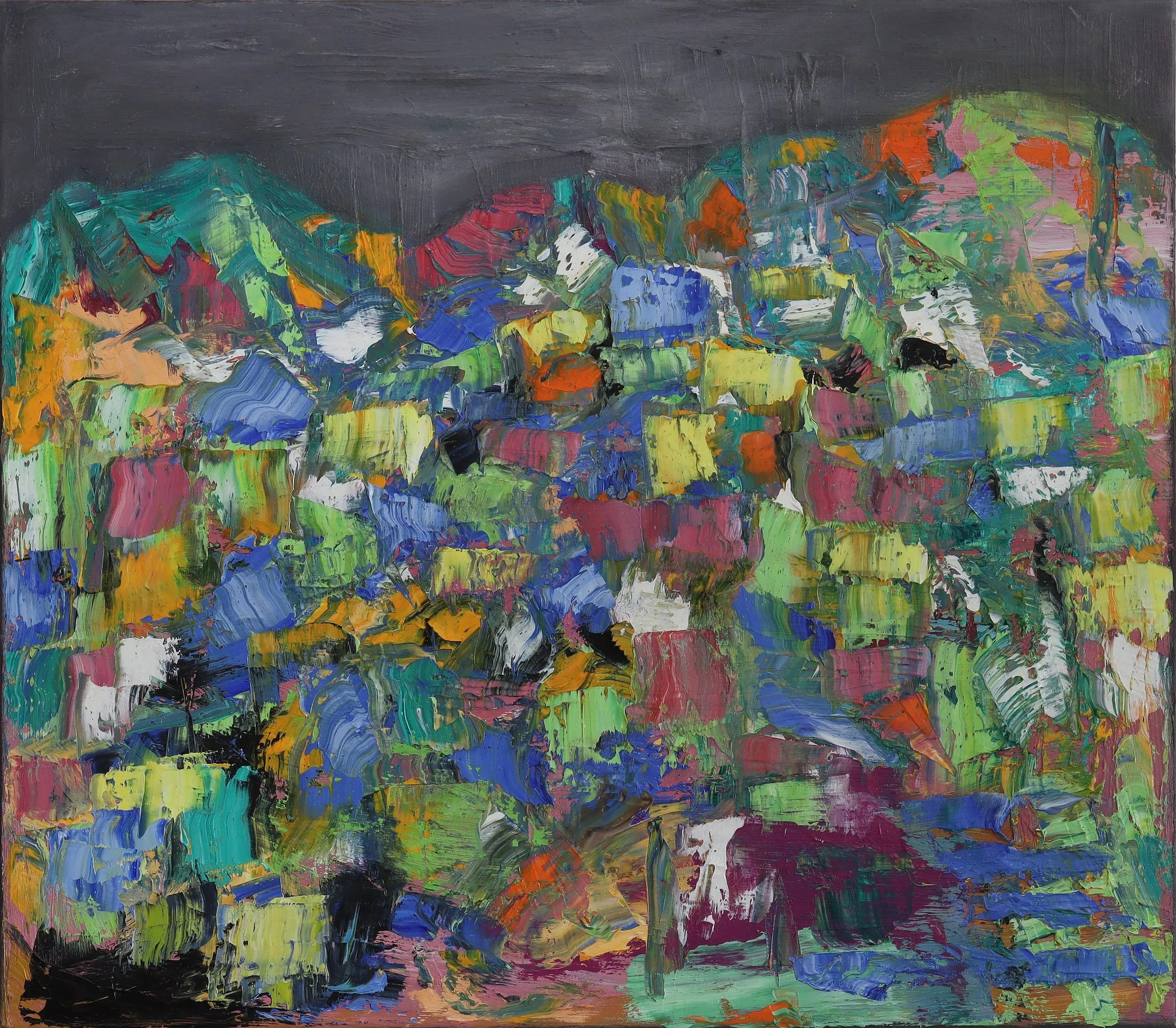  Heap 15  (april26d) 70 x 80 cm; Öl auf Leinwand