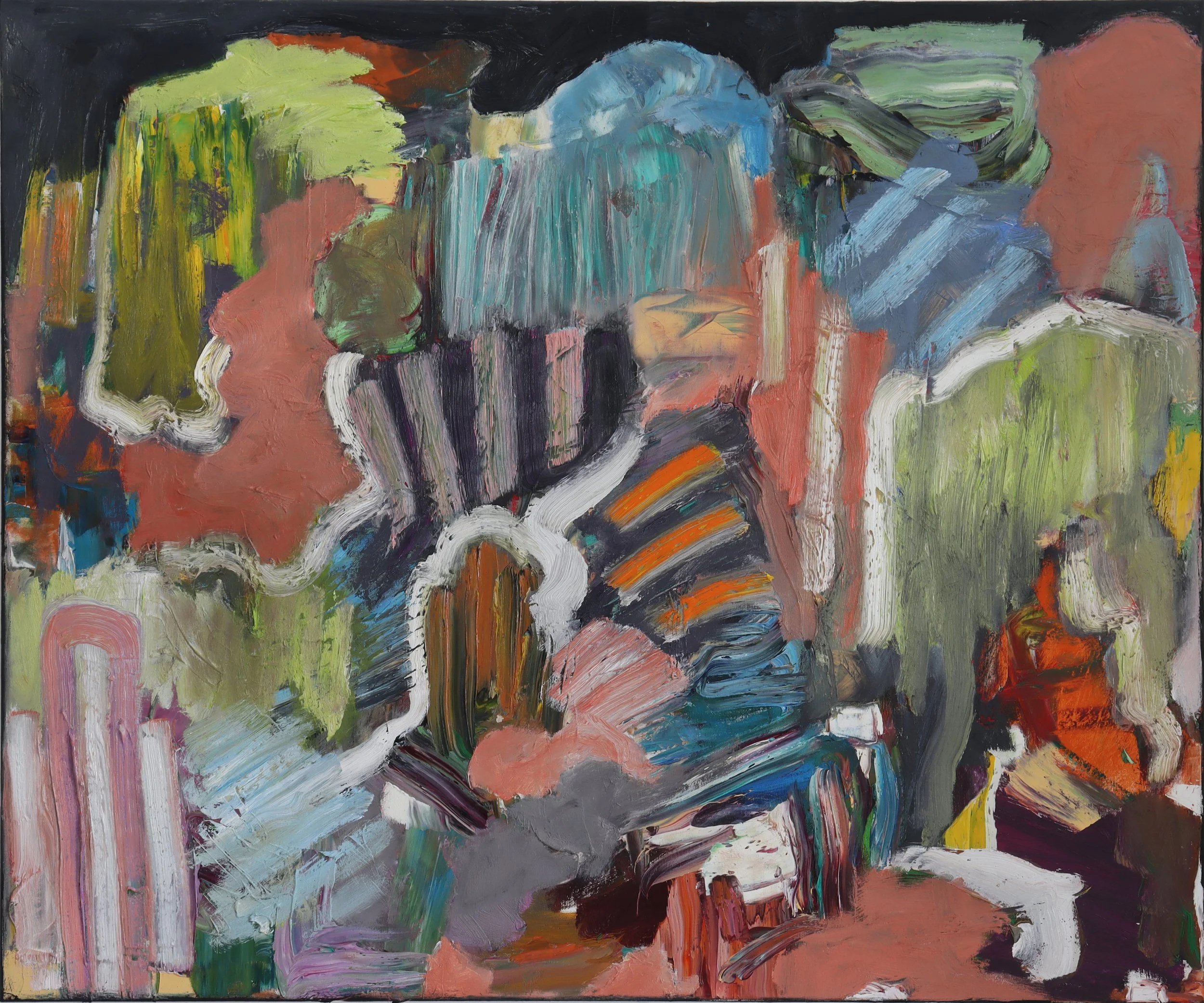  Heap 19  (april26l) 100 x 120 cm; Öl auf Leinwand