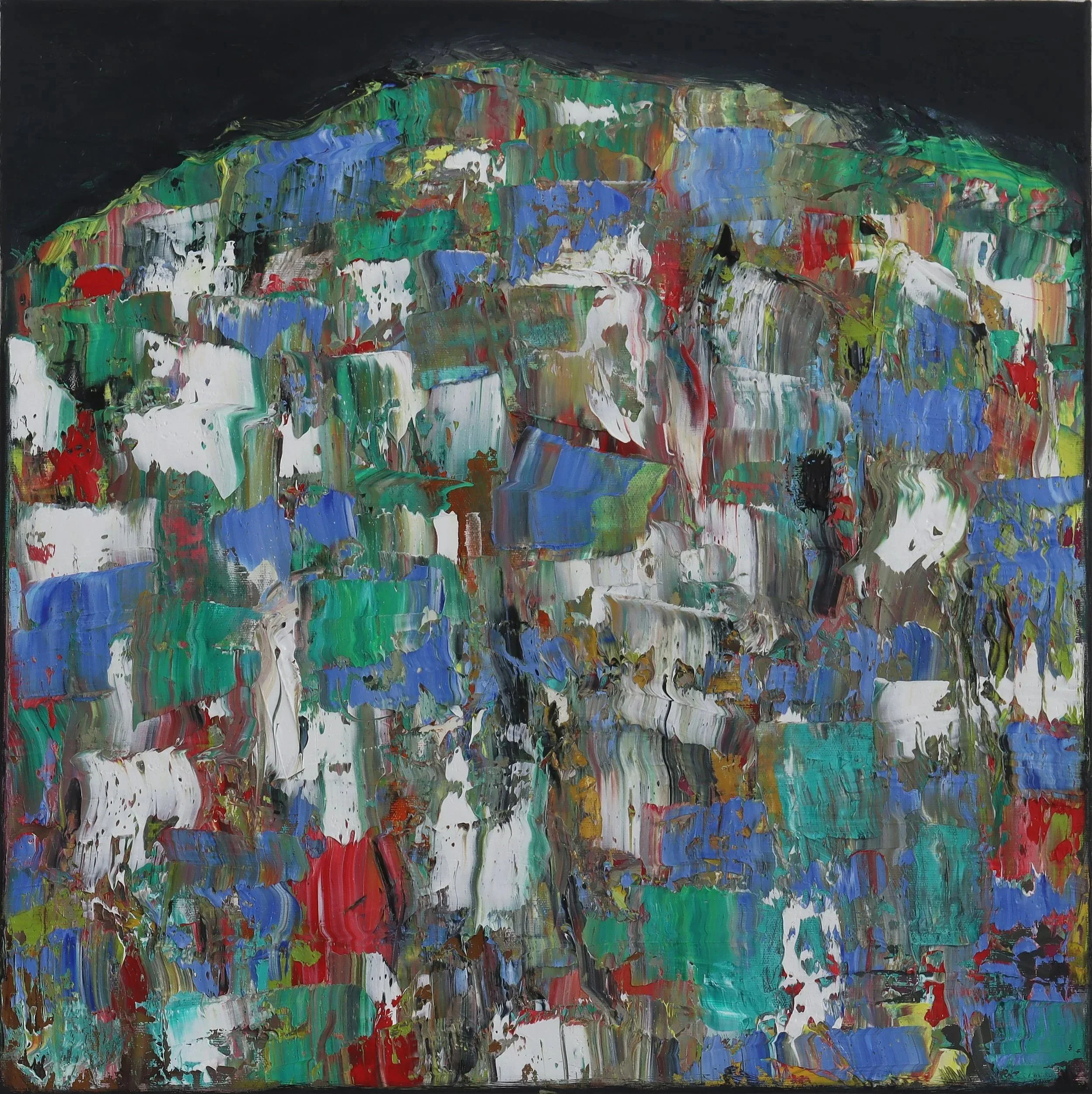  Heap 24  (mai26k) 60 x 60 cm; Öl auf Leinwand