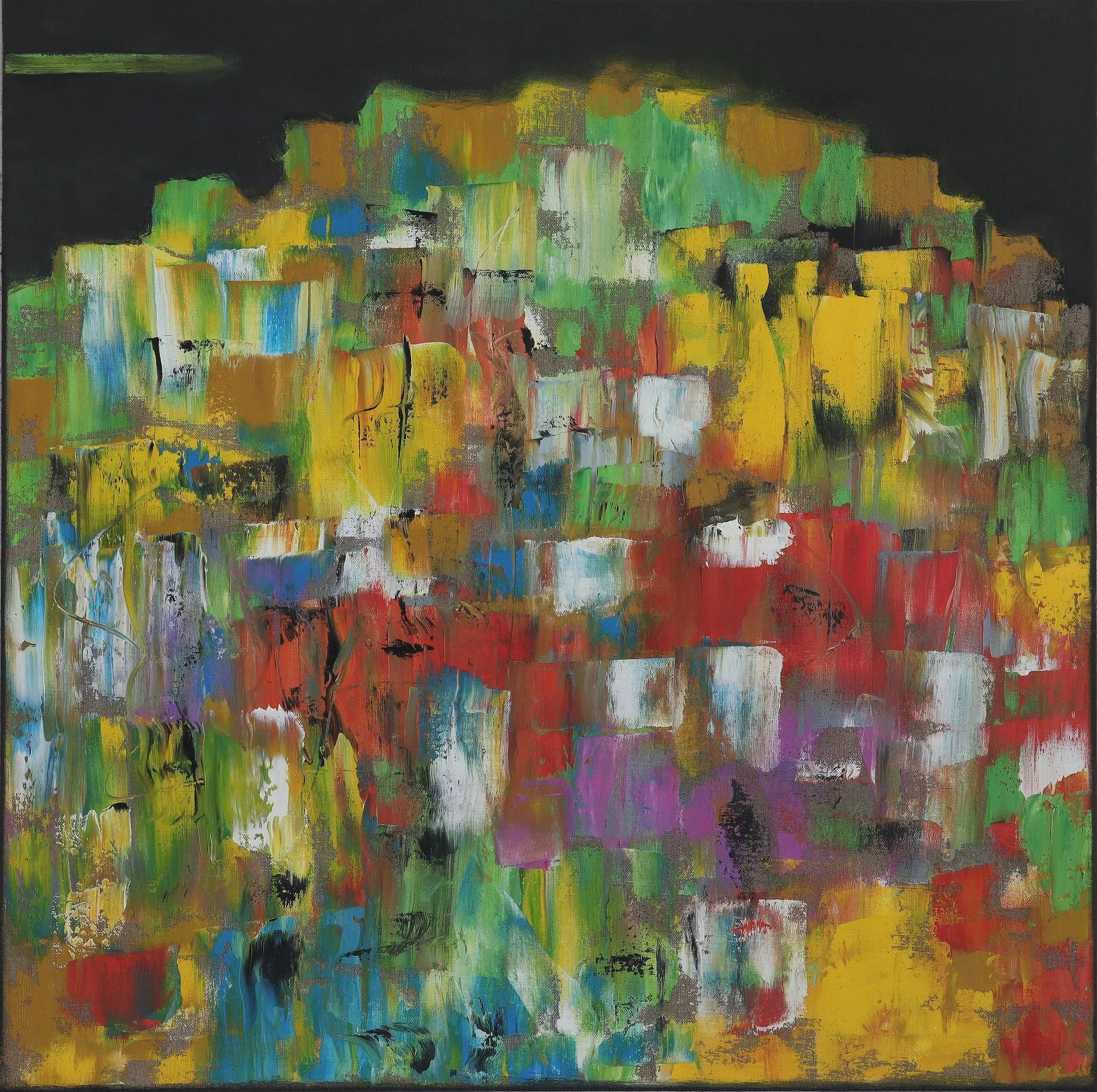  Heap 22  (mai26b) 80 x 80 cm; Öl auf Leinwand