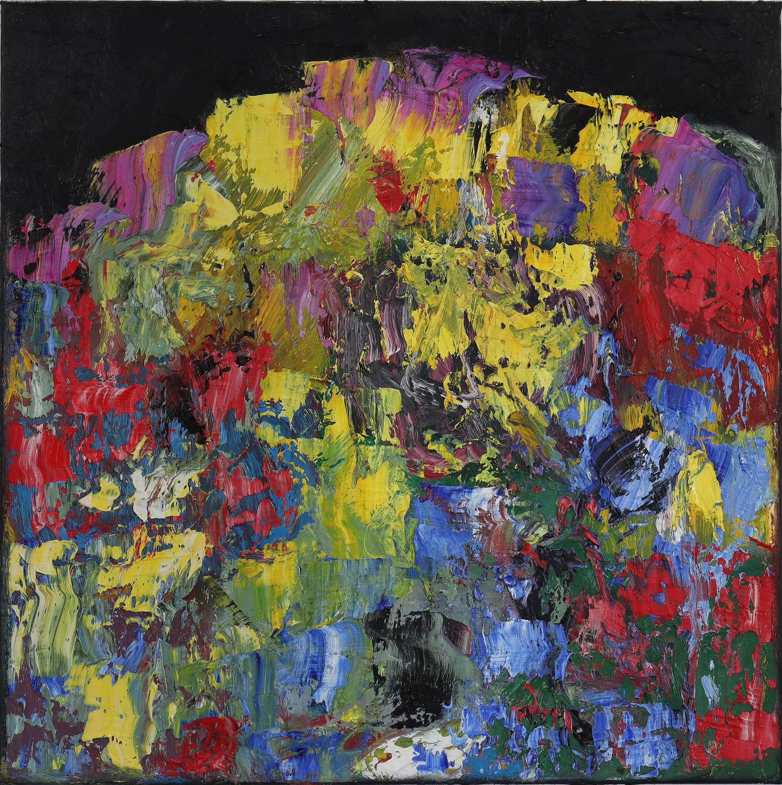  Heap 29  (juni26r) 80 x 80 cm; Öl auf Leinwand