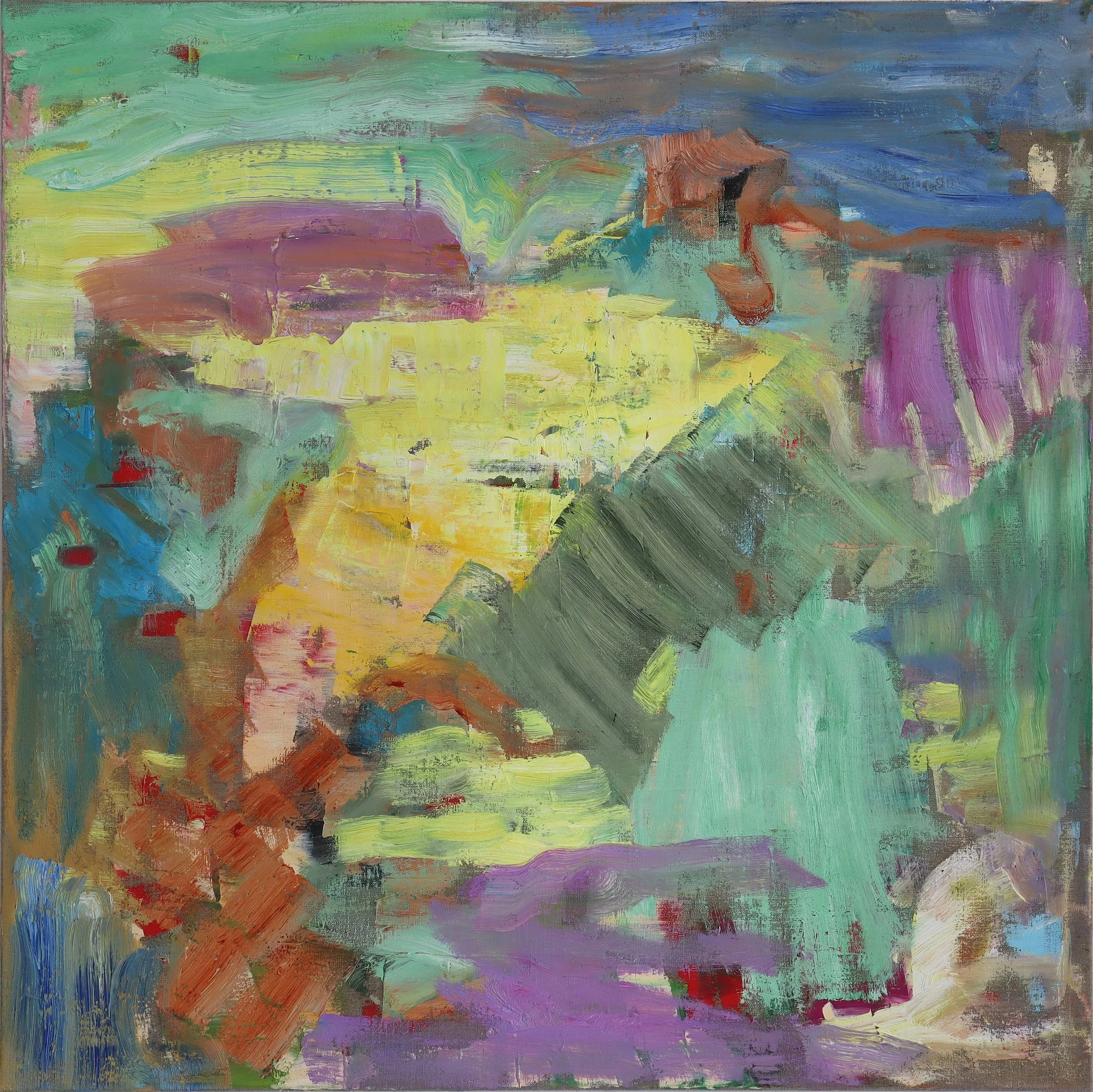  Shetland  (juli26h) 100 x 100 cm; Öl auf Leinwand