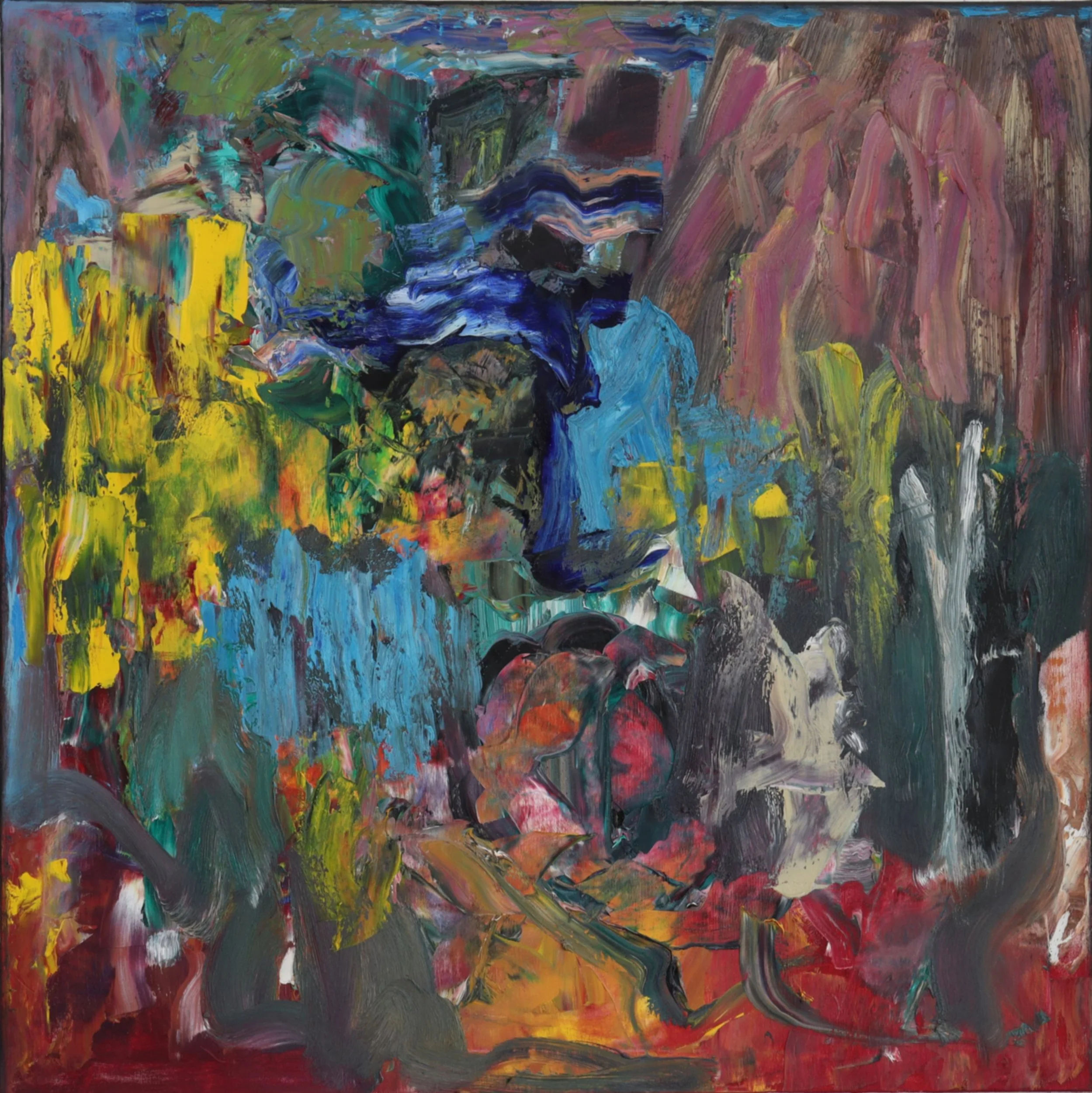  Darièn  (dezember25d) 100 x 100 cm; Öl auf Leinwand