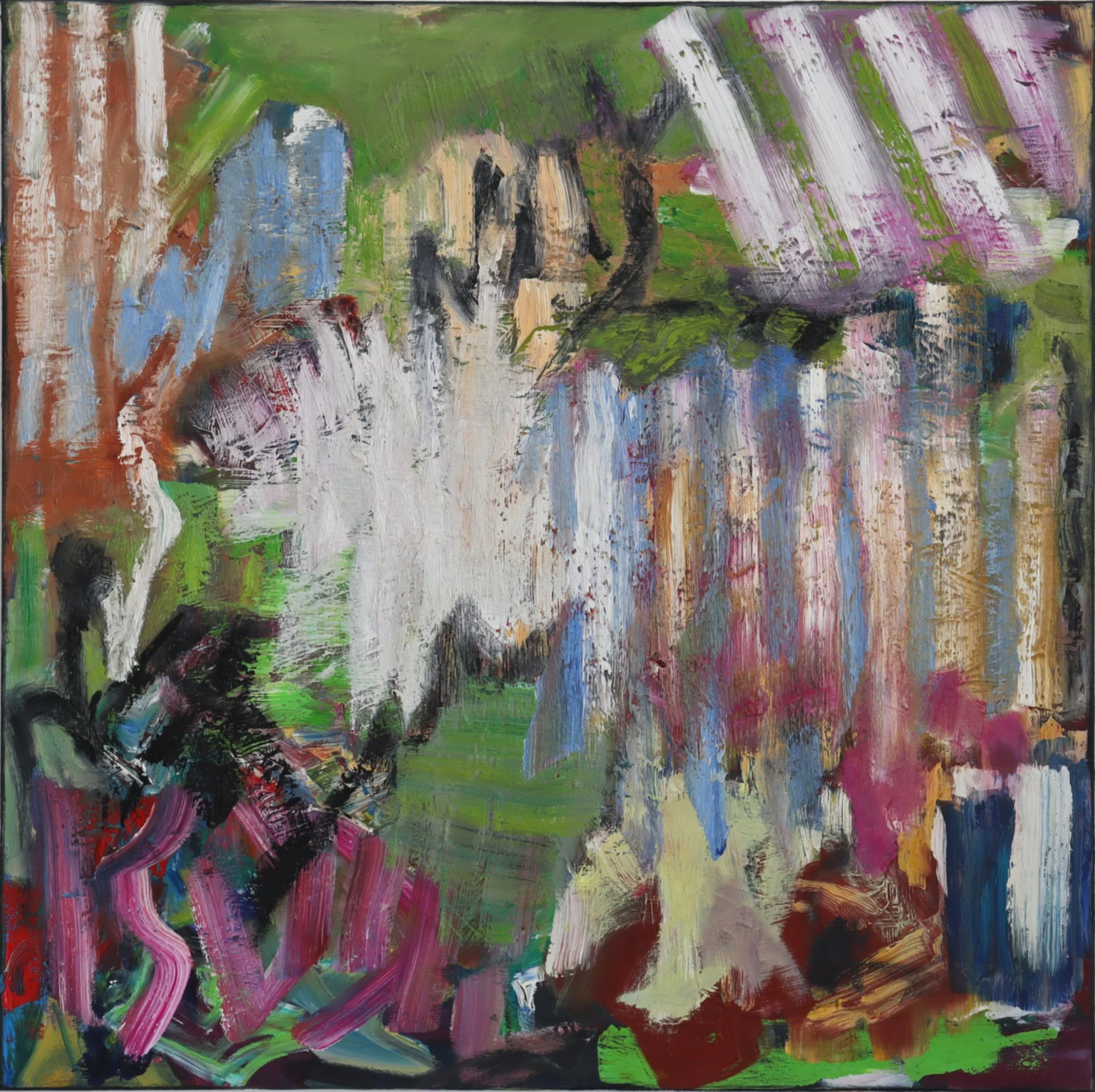  Multiply  (juli26i) 100 x 100 cm; Öl auf Leinwand