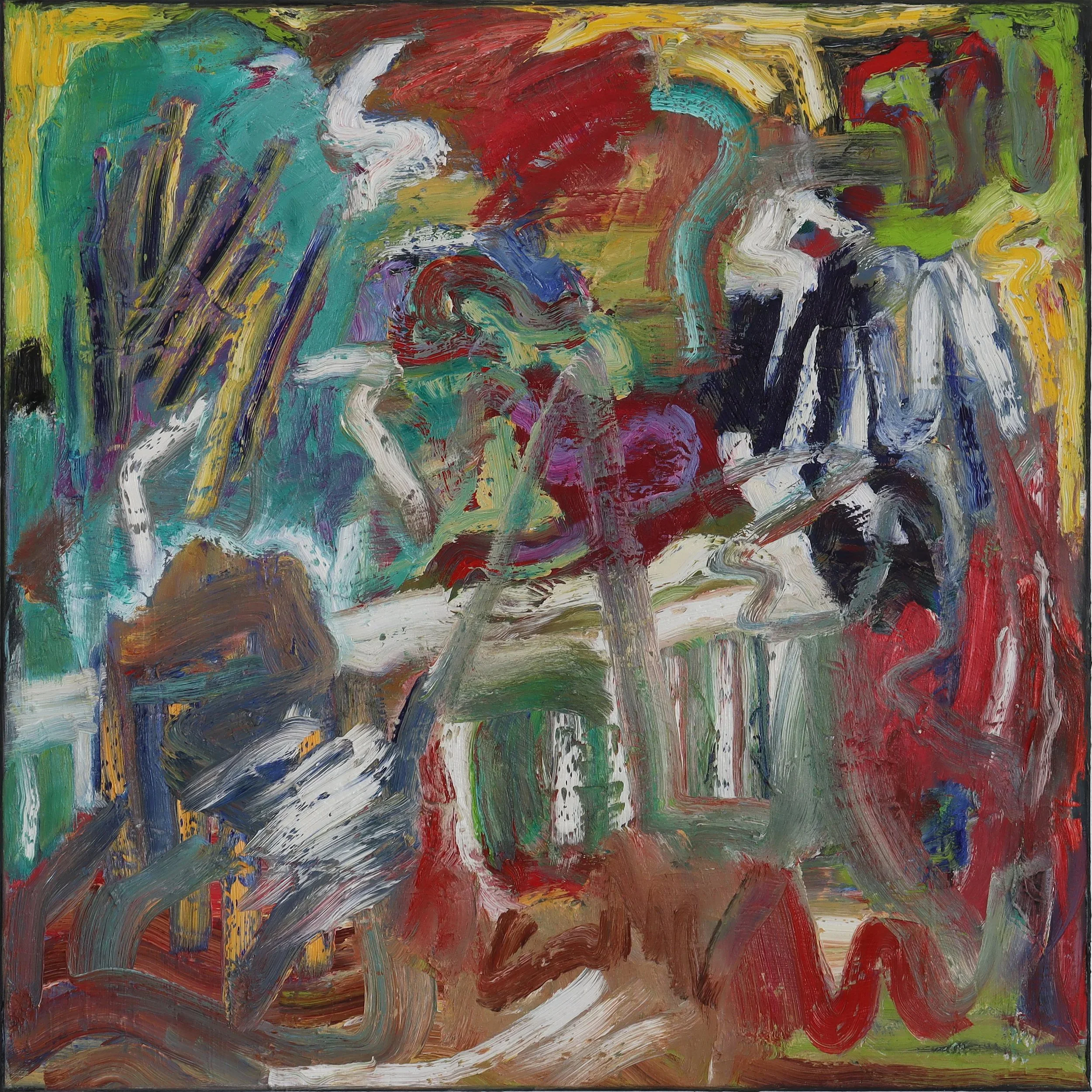  Loss  (juli26c) 100 x 100 cm; Öl auf Leinwand