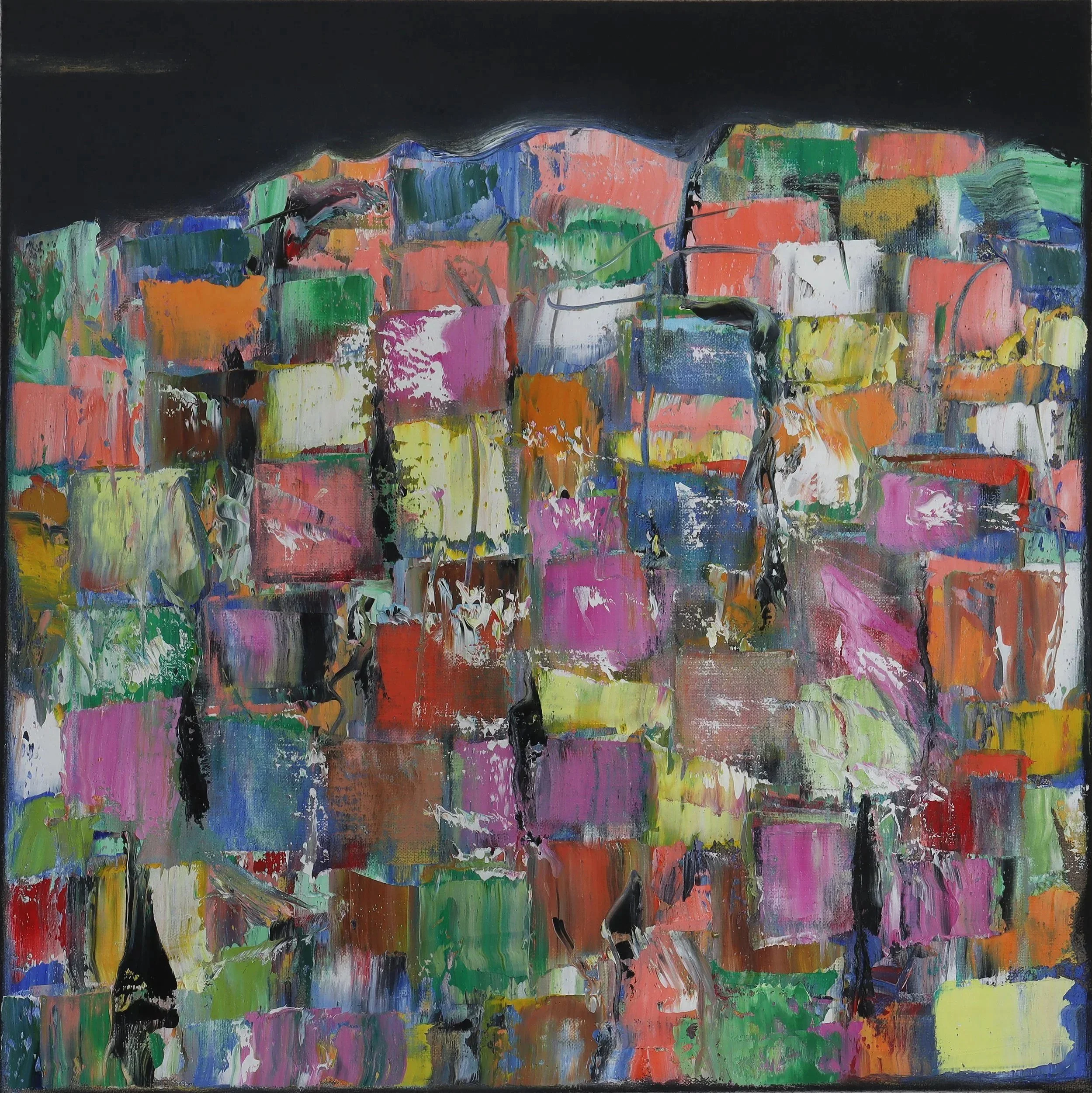  Heap 26  (mai26h) 60 x 60 cm; Öl auf Leinwand