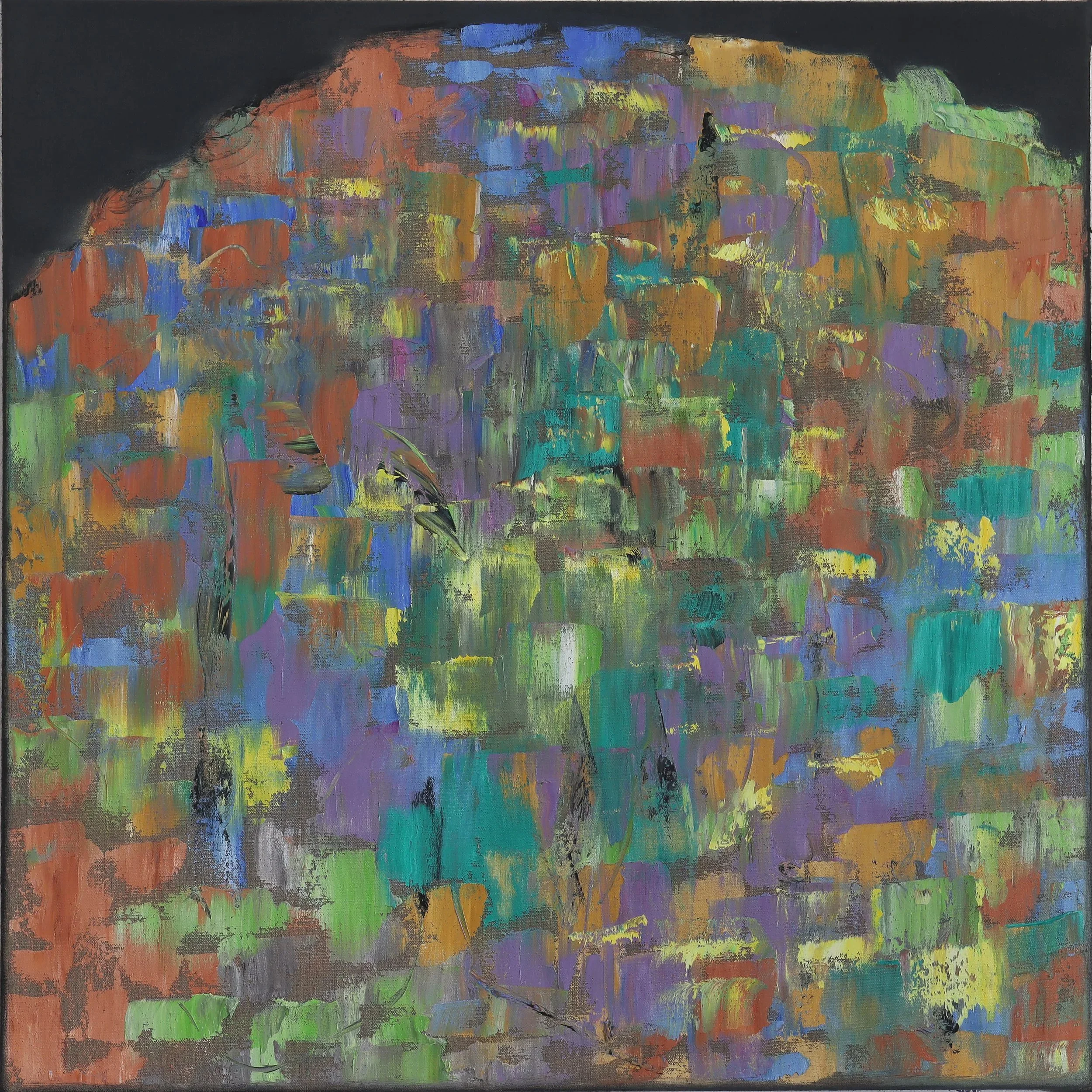  Heap 36  (juni26f) 80 x 80 cm; Öl auf Leinwand