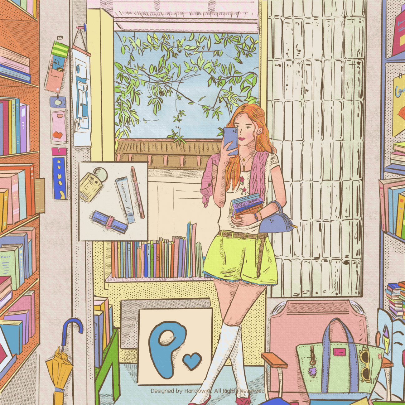 Off Work in Bookstores (Summer)