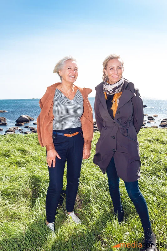 Liv Hansen og May Britt Hansen er daglige ledere i henholdsvis Nor-Dan Composites og Nor-Dan Marine på Evje.