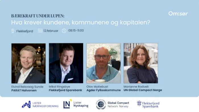 Bærekraft under lupen: Hva krever kundene, kommunene og kapitalen?