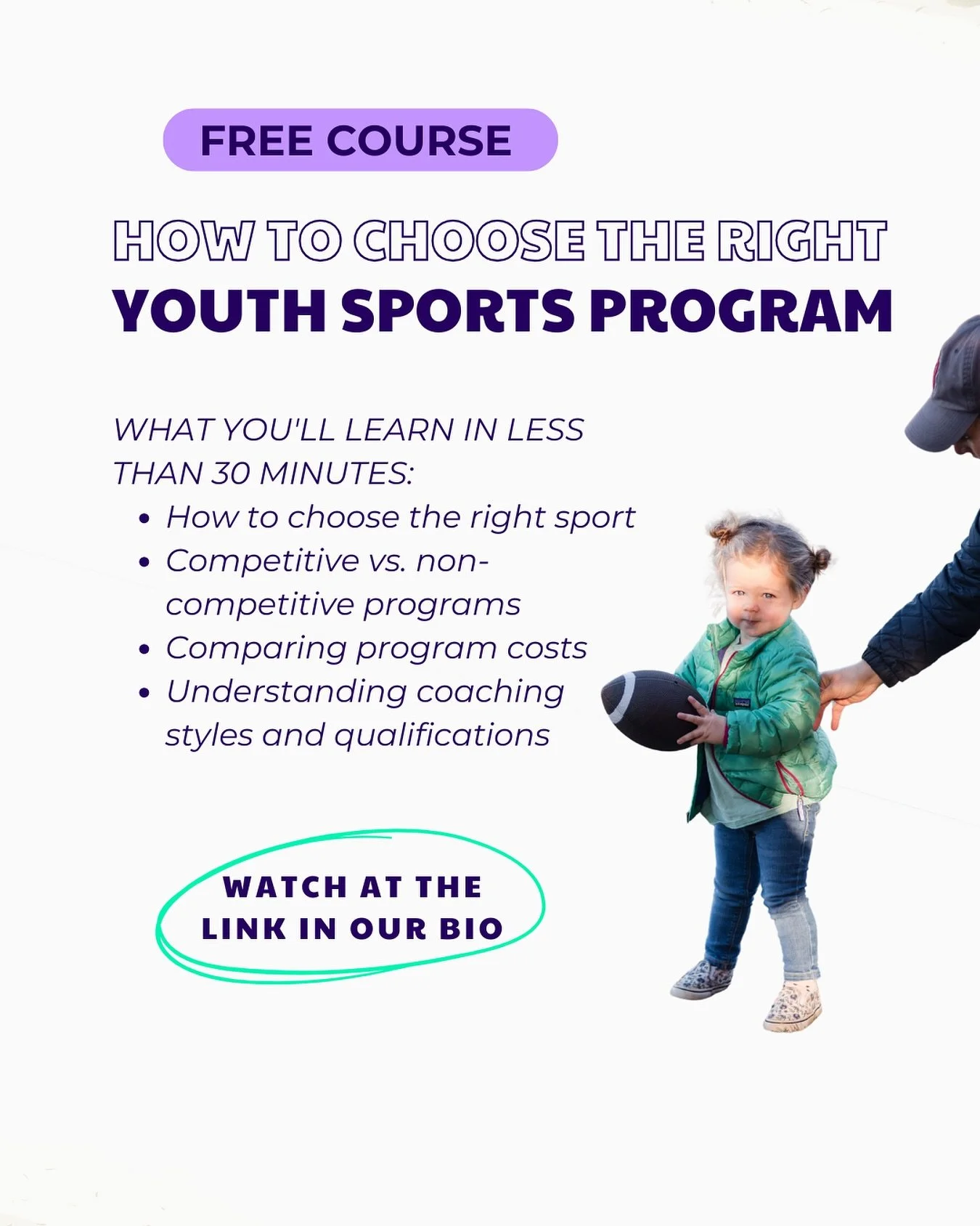 You don&rsquo;t have to navigate this process alone!

Click the link in our bio for our free course on top considerations before registering for youth sports for the first time. 

We learned the hard way so you don&rsquo;t have to 😉