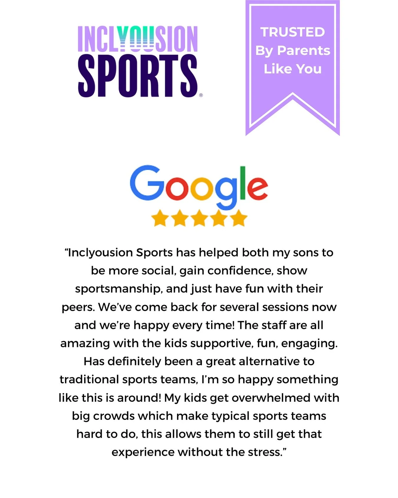 Making sports fun for *all kids* is our expertise!

Know a parent who would benefit from @inclyousionsports ? 

Tag them in the comments below!