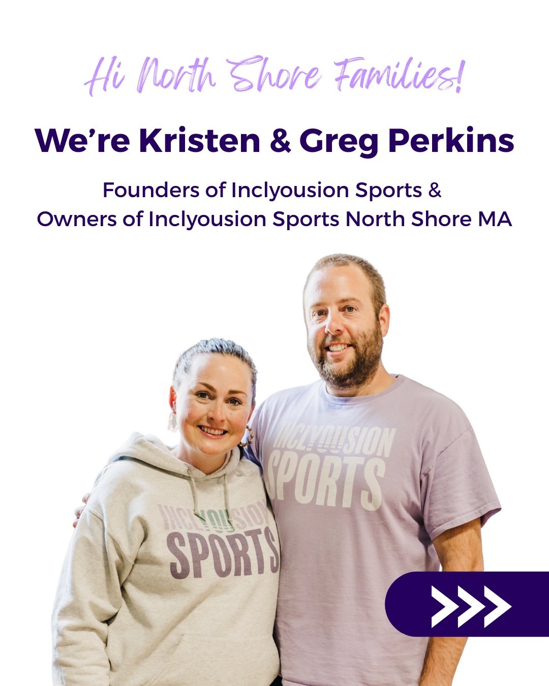 Hi everyone! 💜💚

We are @inclyousionsports, the leading inclusive youth sports program for kids ages 2-10! 

Children learn sports fundamentals through fun games and drills that focus on non-competitive play for kids of all abilities.

We&rsquo;re 
