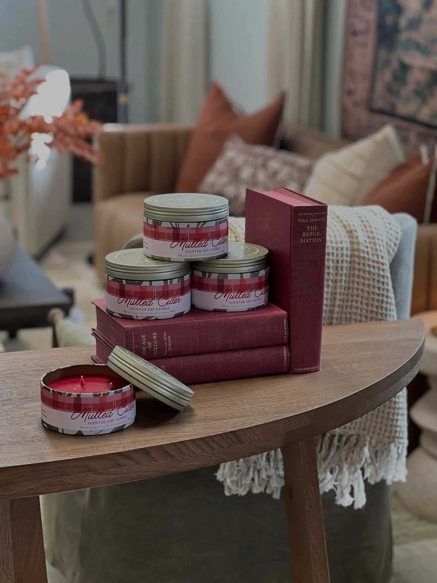 it&rsquo;s fall inside our shop, y&rsquo;all. that means it&rsquo;s time to pick up our deliciously scented candles to burn while you&rsquo;re having a spot of tea or a cup of joe; and when the humidity isn&rsquo;t so high that it instantly causes a 
