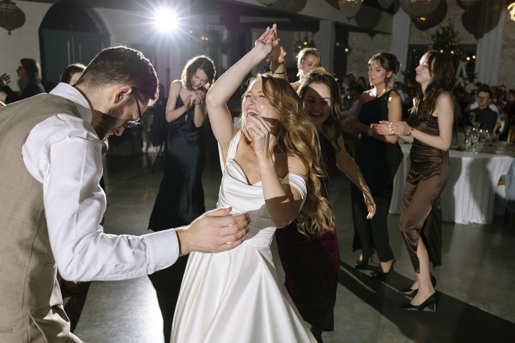 wedding party at villa love