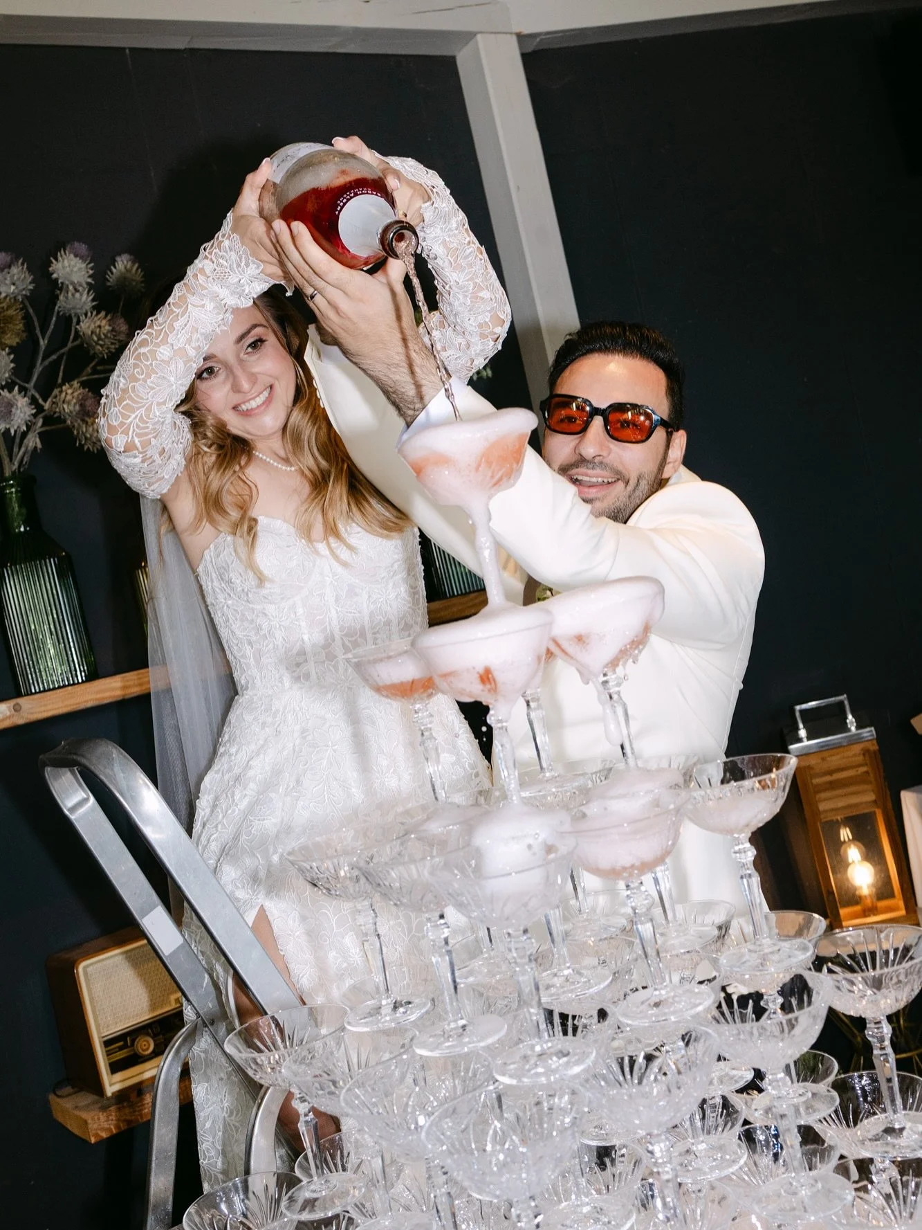 It was a beautiful summer day, with two beautiful people - inside and out - celebrating their love. There were two ceremonies: one in a church, and the other in a garden, a Persian ceremony known as Aghd, centered around the Sofreh Aghd, a beautifull