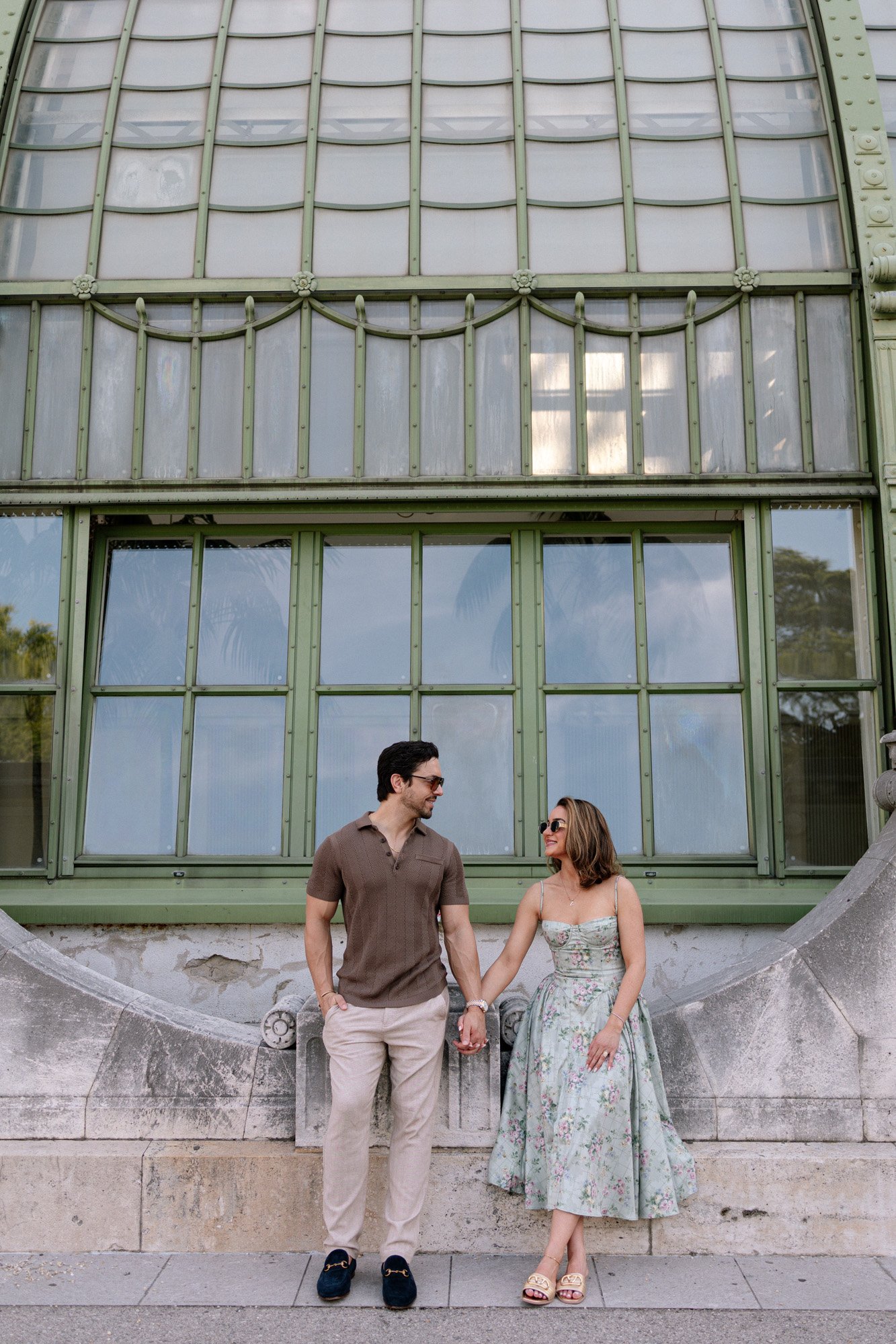 Romantic editorial photography in Vienna at soft evening light