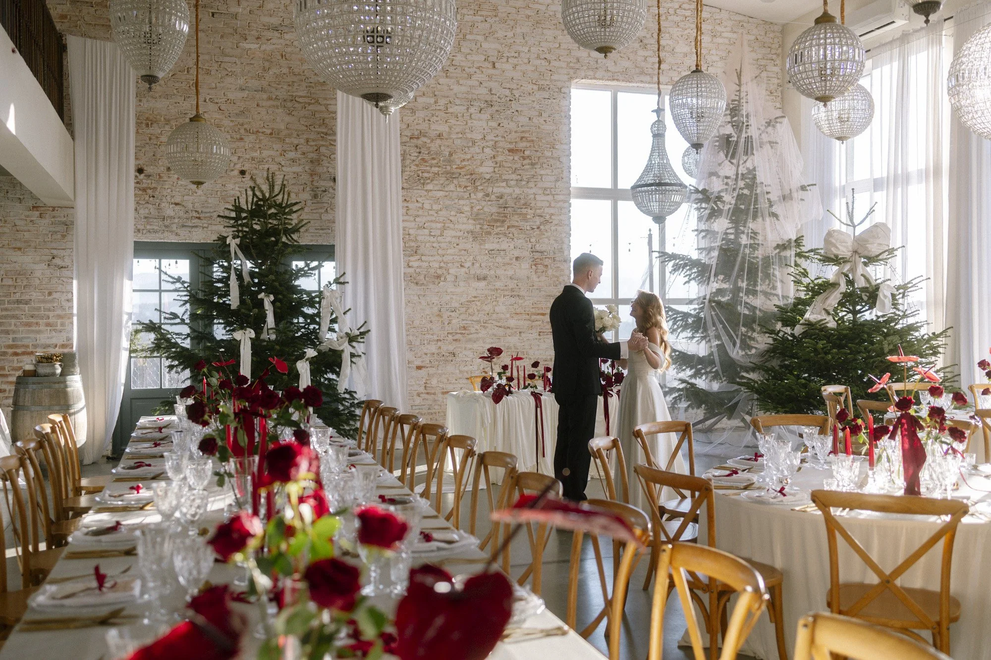 wedding at villa love with decorated tables