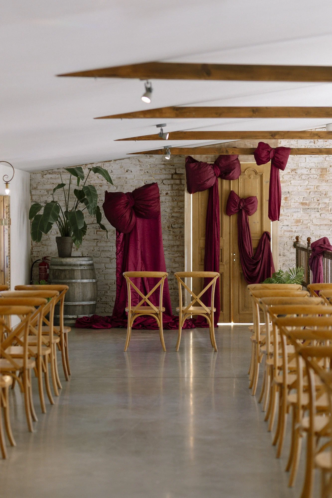 Ceremony setup at Villa Love wedding venue in Krakow