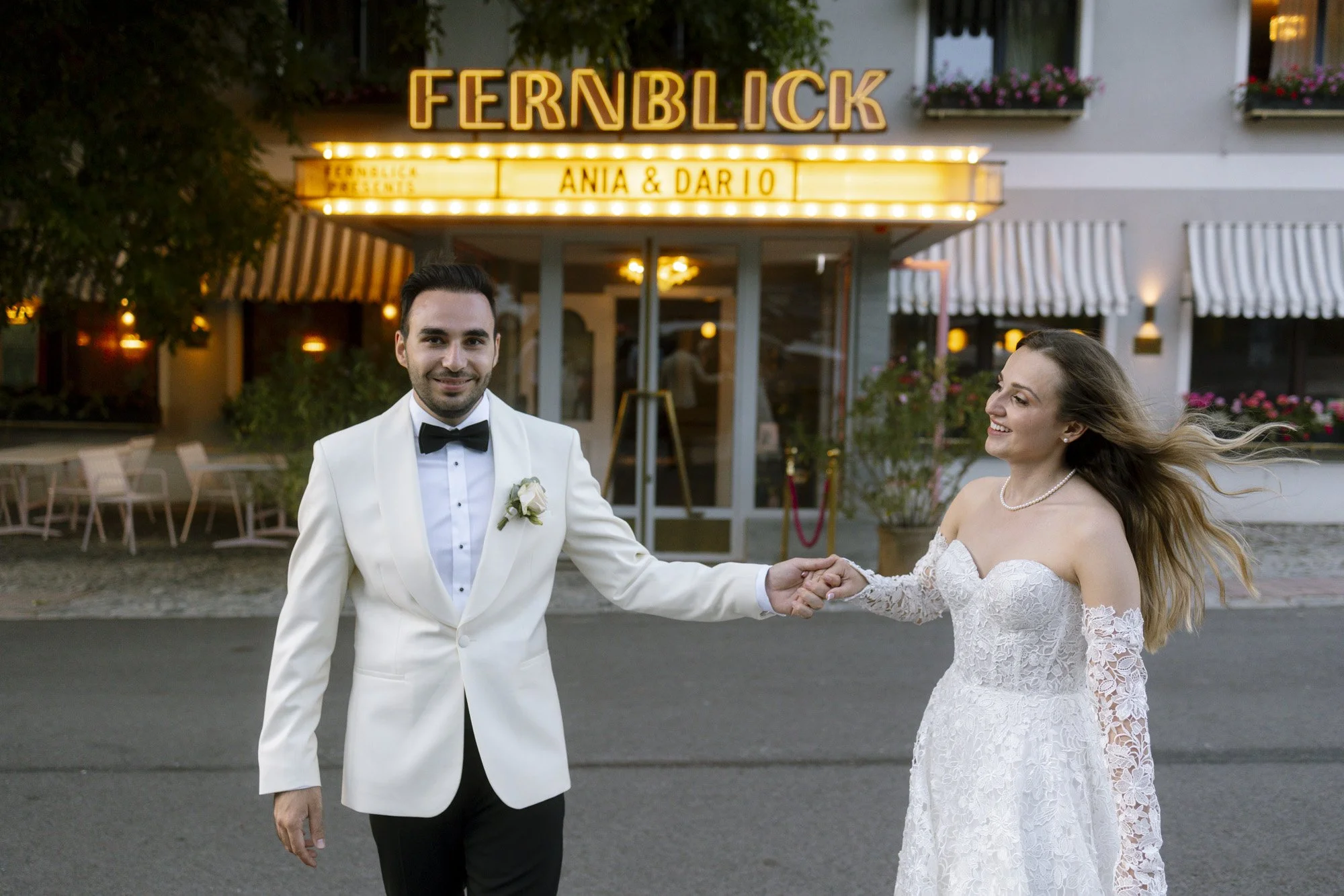 bride and groom fernblick wedding, photo session